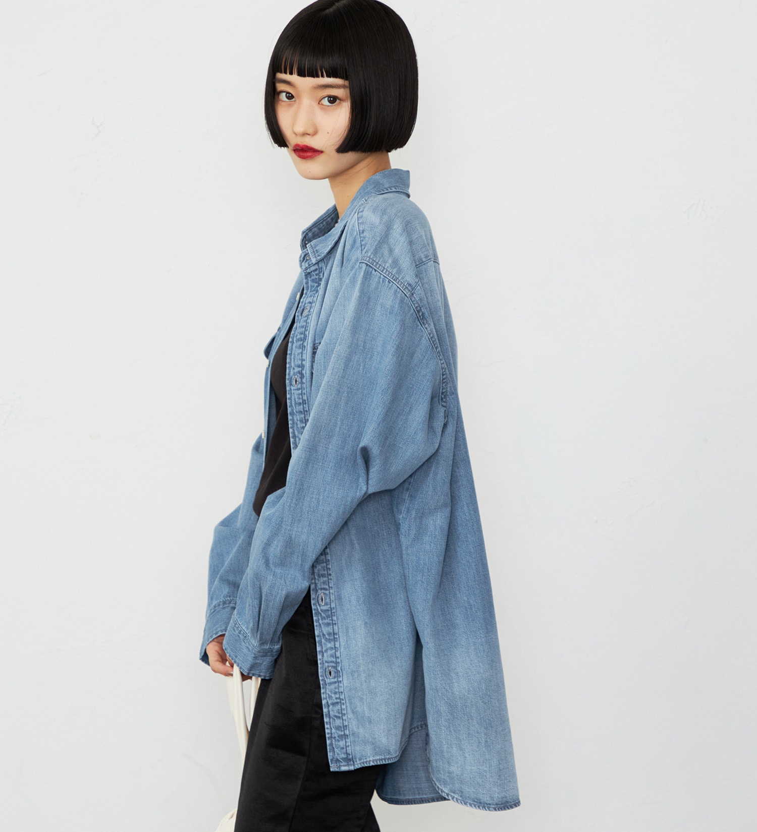 Lee(リー)の【予約】ワークデニムシャツ ライトオンスで着やすい 羽織|トップス/シャツ/ブラウス/レディース|淡色ブルー