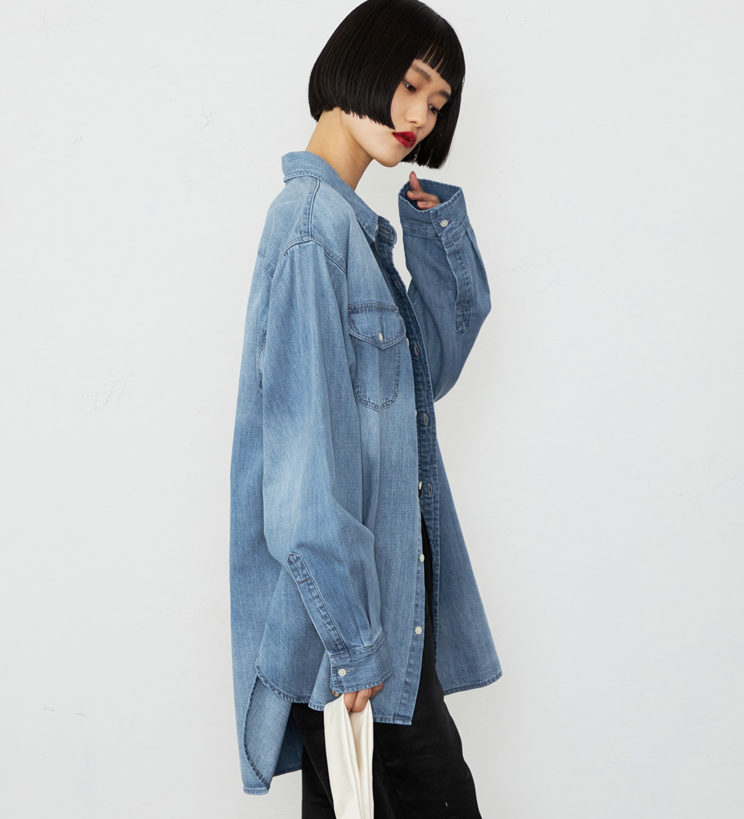 Lee(リー)の【予約】ワークデニムシャツ ライトオンスで着やすい 羽織|トップス/シャツ/ブラウス/レディース|淡色ブルー