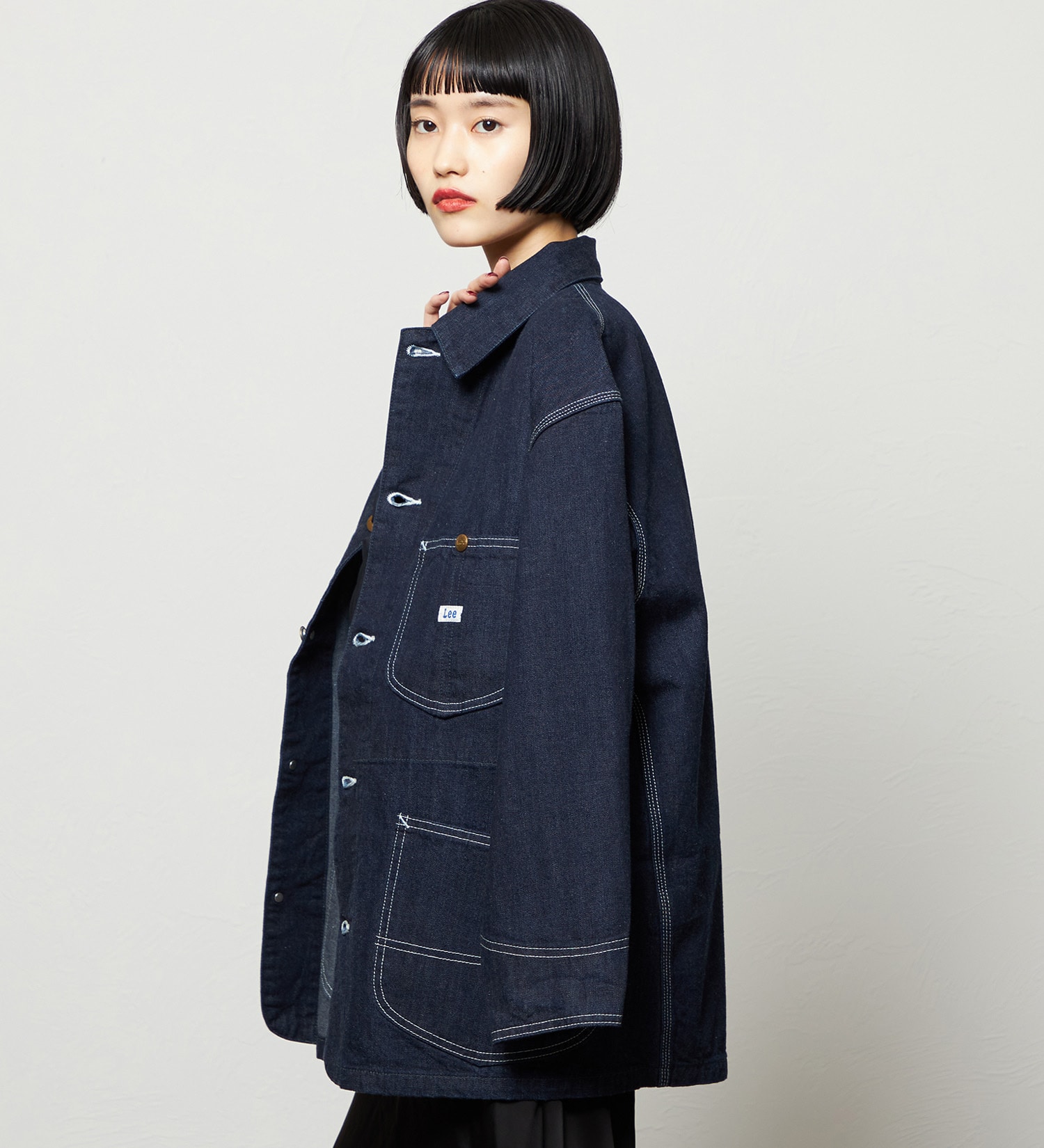 Lee(リー)のレディース ロコジャケット DUNGAREES【セットアップ対応】|ジャケット/アウター/カバーオール/レディース|インディゴブルー