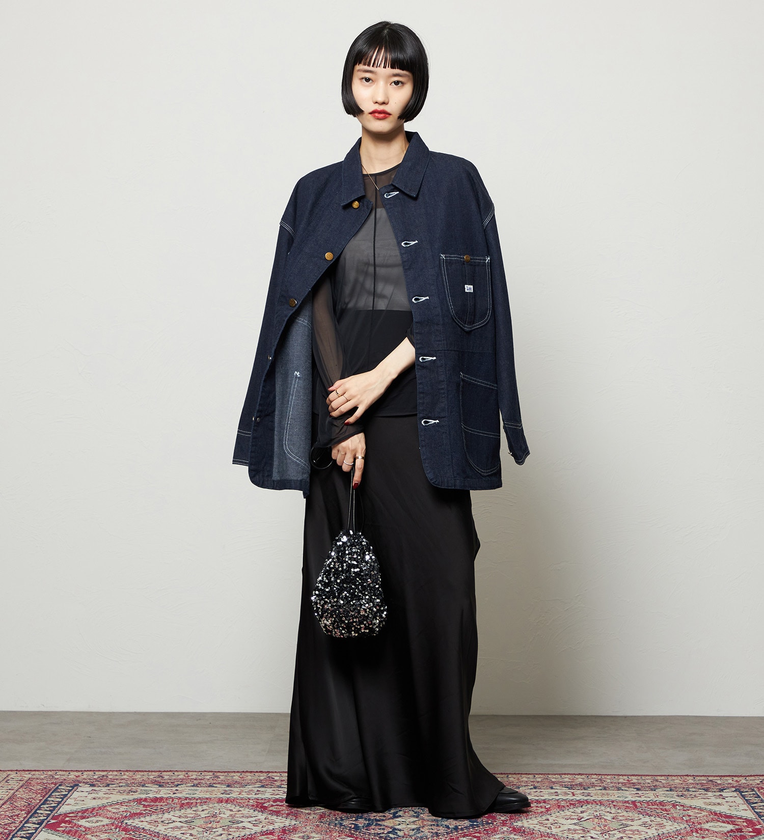 Lee(リー)のレディース ロコジャケット DUNGAREES【セットアップ対応】|ジャケット/アウター/カバーオール/レディース|インディゴブルー