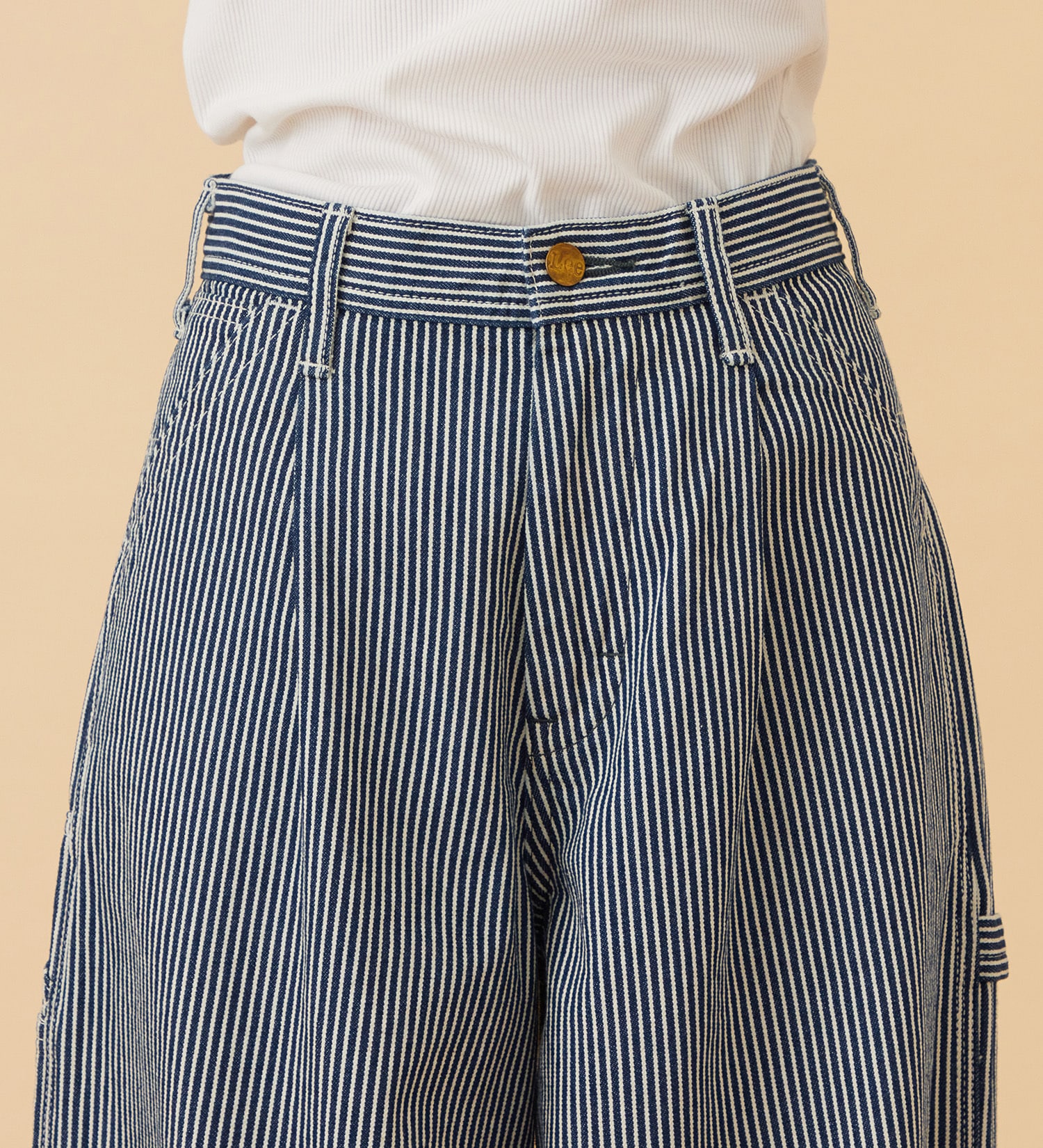 Lee(リー)の【予約】ARCH PAINTER/アーチペインターデニムパンツ DUNGAREES【セットアップ対応】|パンツ/デニム/ジーンズパンツ/レディース|ヒッコリー