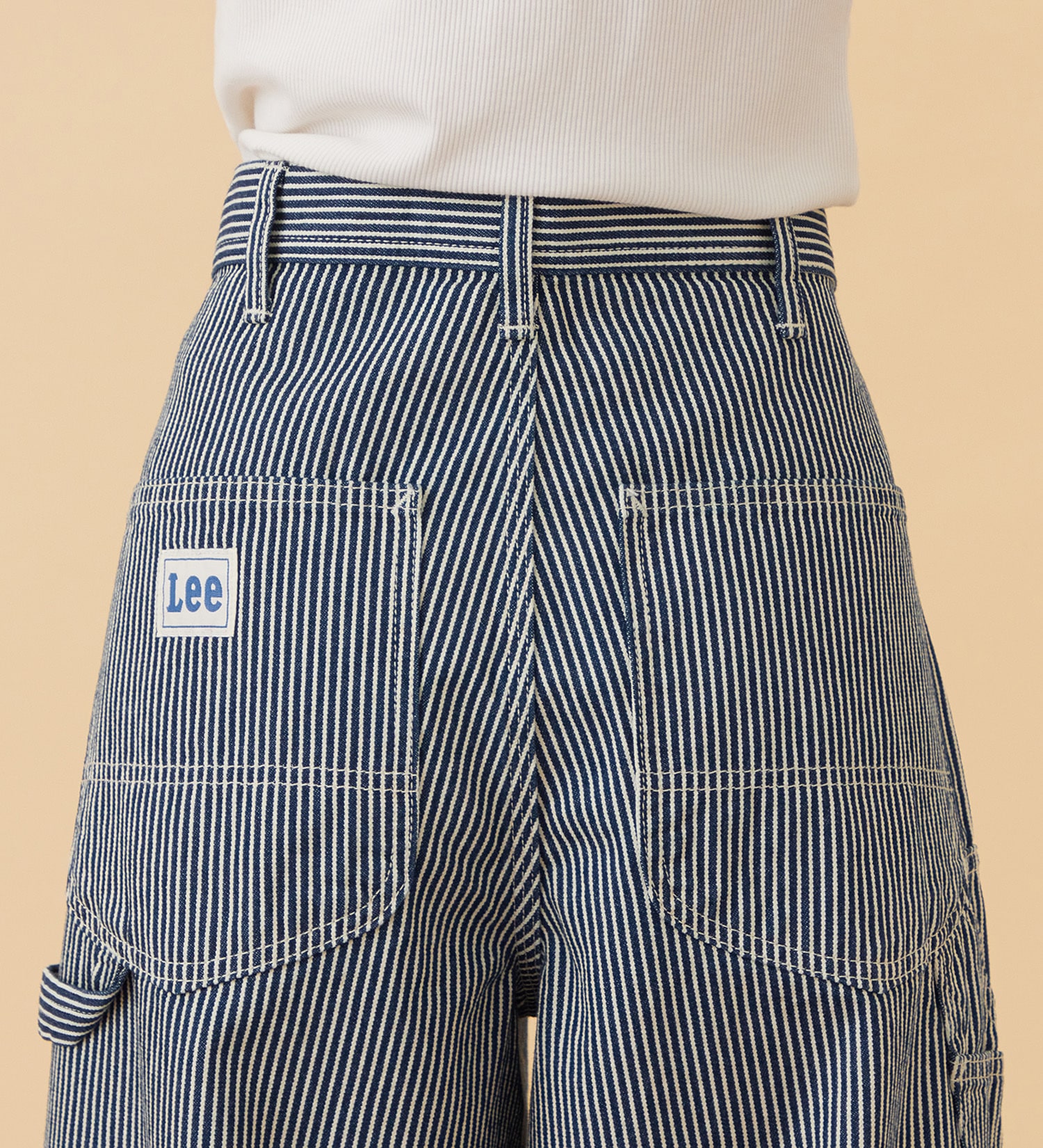 Lee(リー)の【予約】ARCH PAINTER/アーチペインターデニムパンツ DUNGAREES【セットアップ対応】|パンツ/デニム/ジーンズパンツ/レディース|ヒッコリー