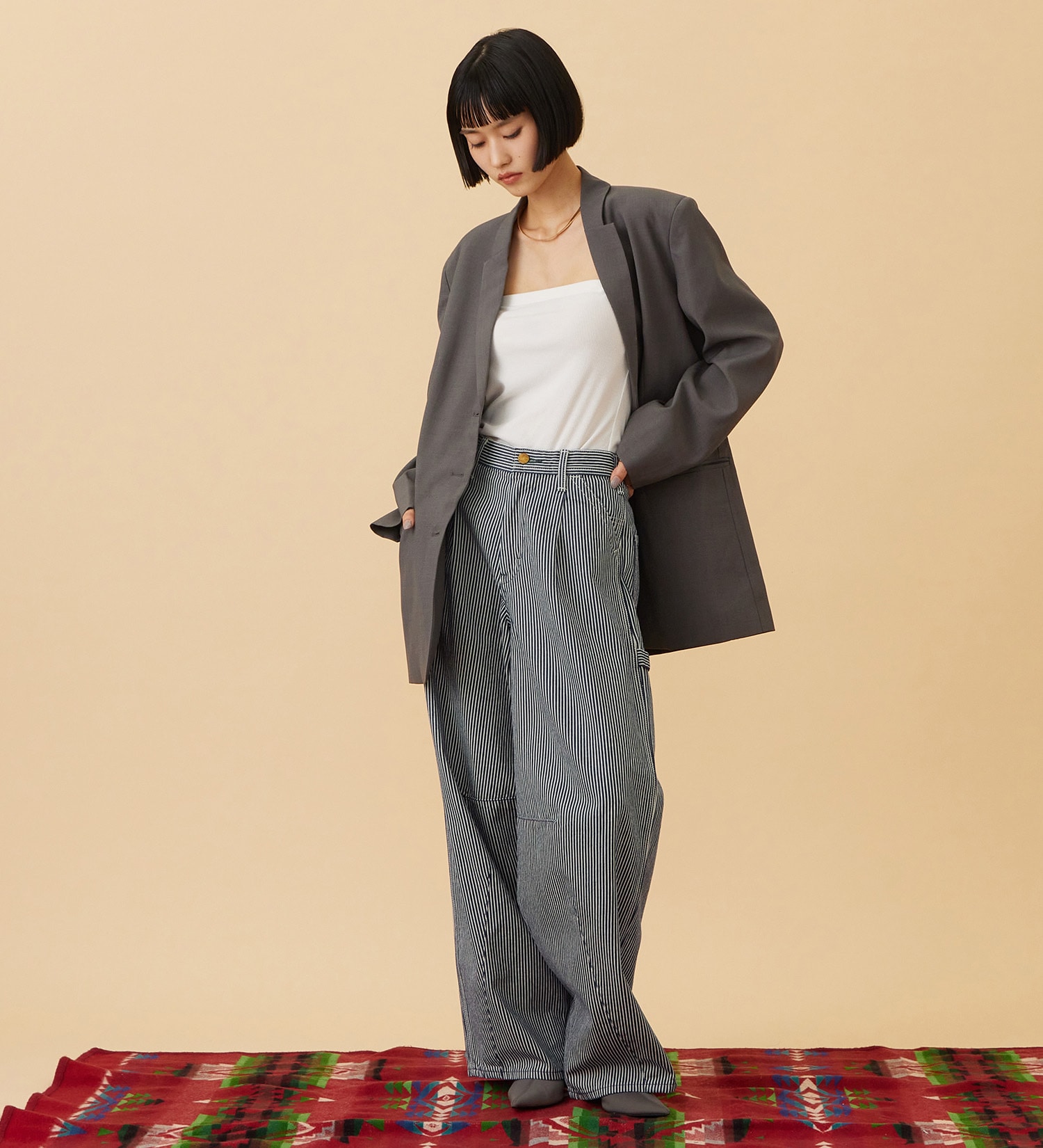 Lee(リー)の【予約】ARCH PAINTER/アーチペインターデニムパンツ DUNGAREES【セットアップ対応】|パンツ/デニム/ジーンズパンツ/レディース|ヒッコリー