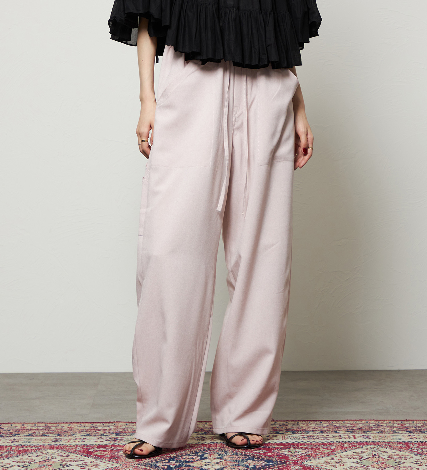 Lee(リー)の【涼】リラックスワイドペインターパンツ|パンツ/パンツ/レディース|ピンク