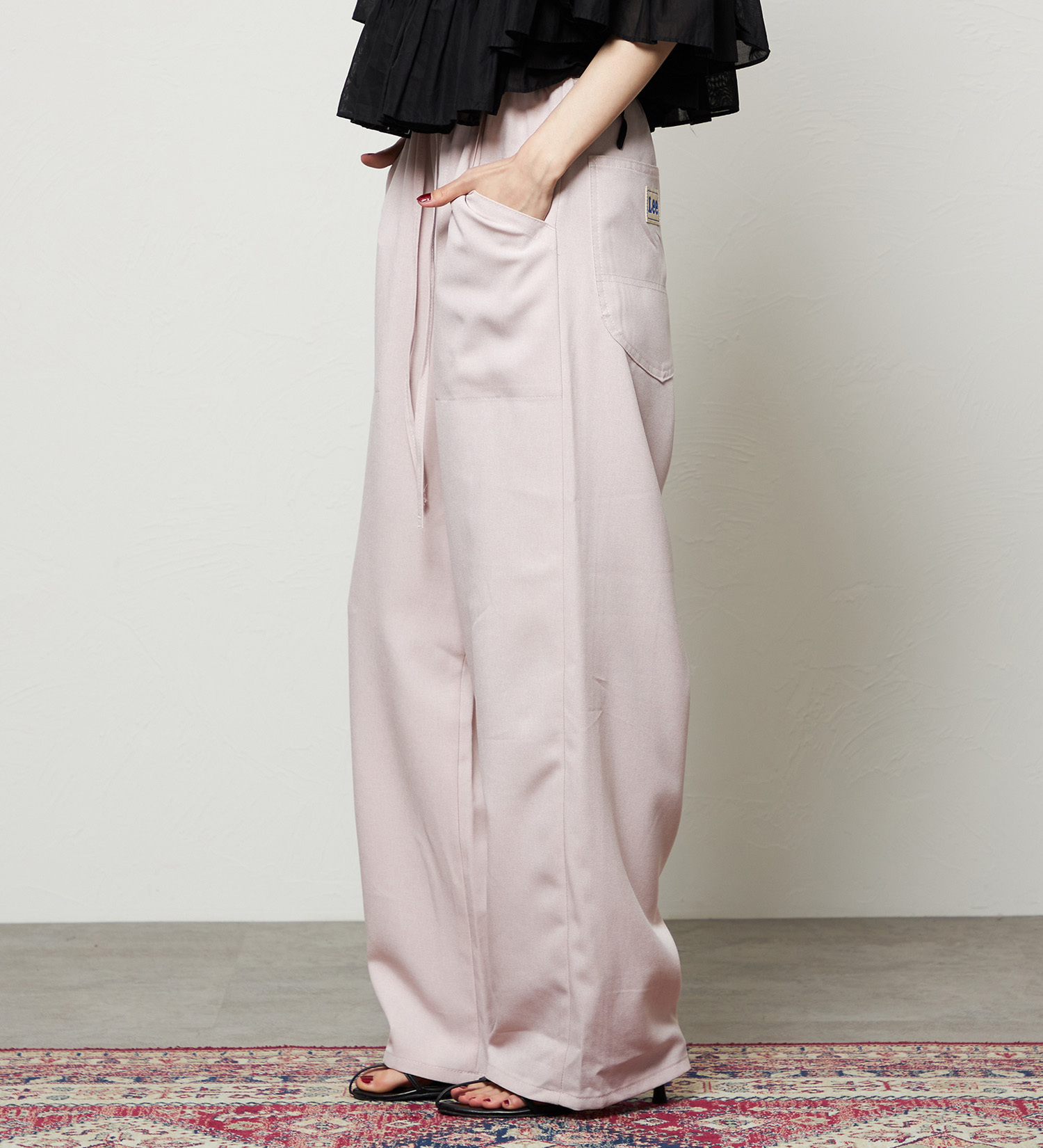 Lee(リー)の【涼】リラックスワイドペインターパンツ|パンツ/パンツ/レディース|ピンク