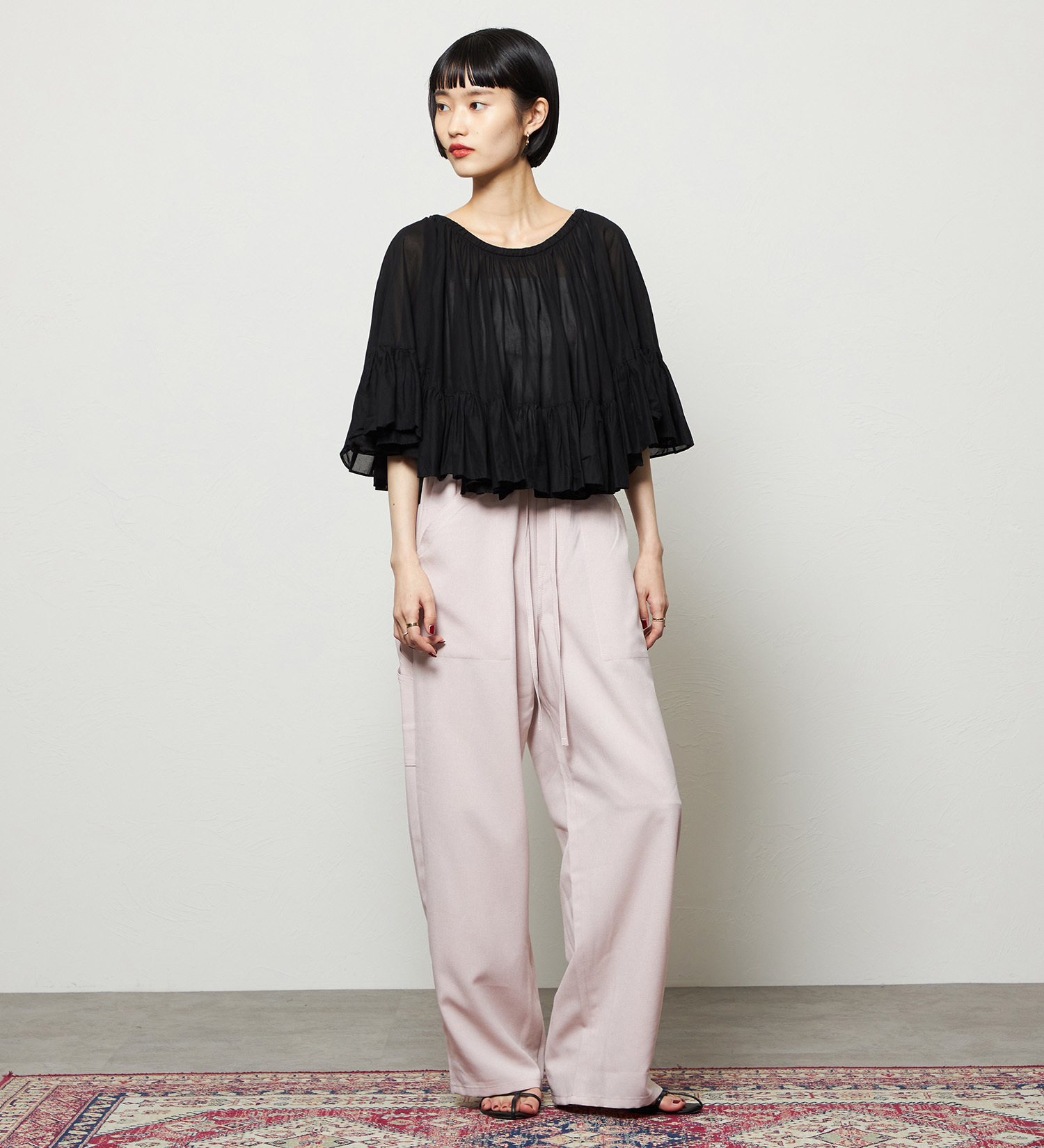 Lee(リー)の【涼】リラックスワイドペインターパンツ|パンツ/パンツ/レディース|ピンク