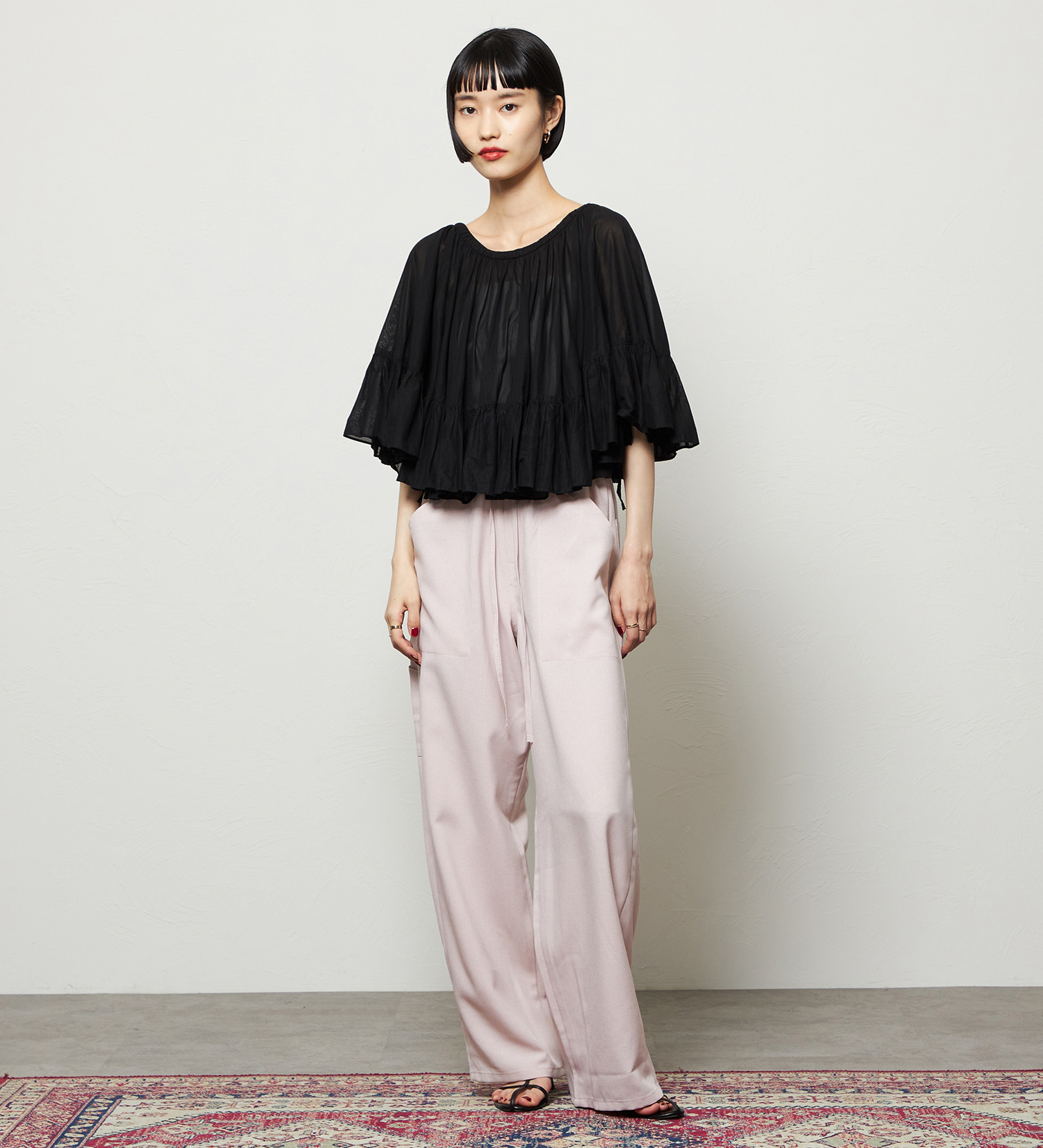 Lee(リー)の【涼】リラックスワイドペインターパンツ|パンツ/パンツ/レディース|ピンク