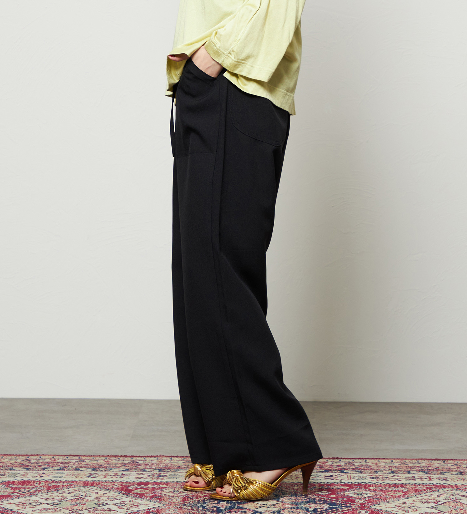 Lee(リー)の【涼】リラックスワイドペインターパンツ|パンツ/パンツ/レディース|ブラック