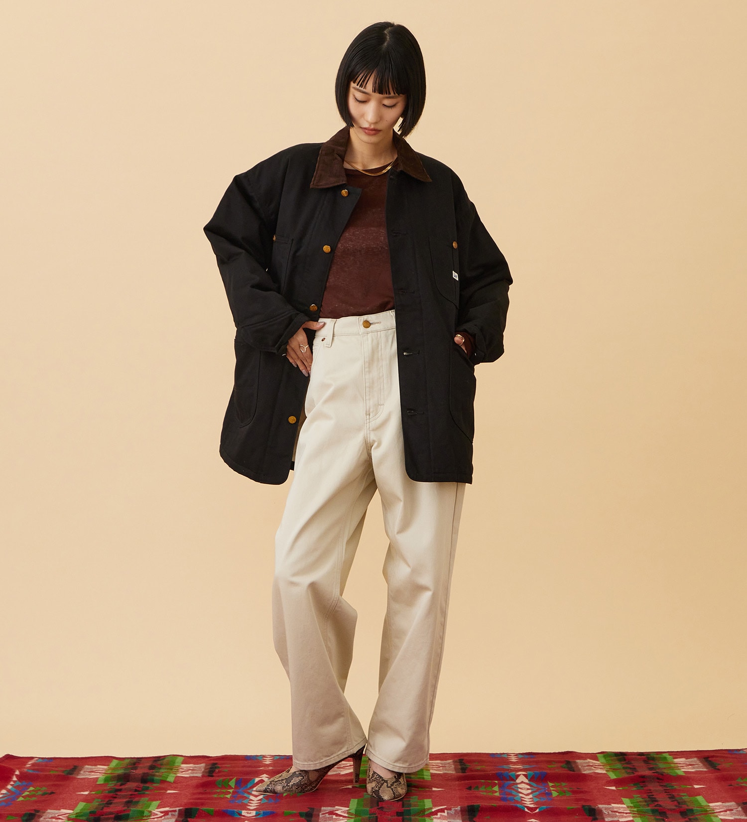 Lee(リー)の【試着対象】LOCO JACKET/ ロコジャケット|ジャケット/アウター/カバーオール/レディース|ブラック