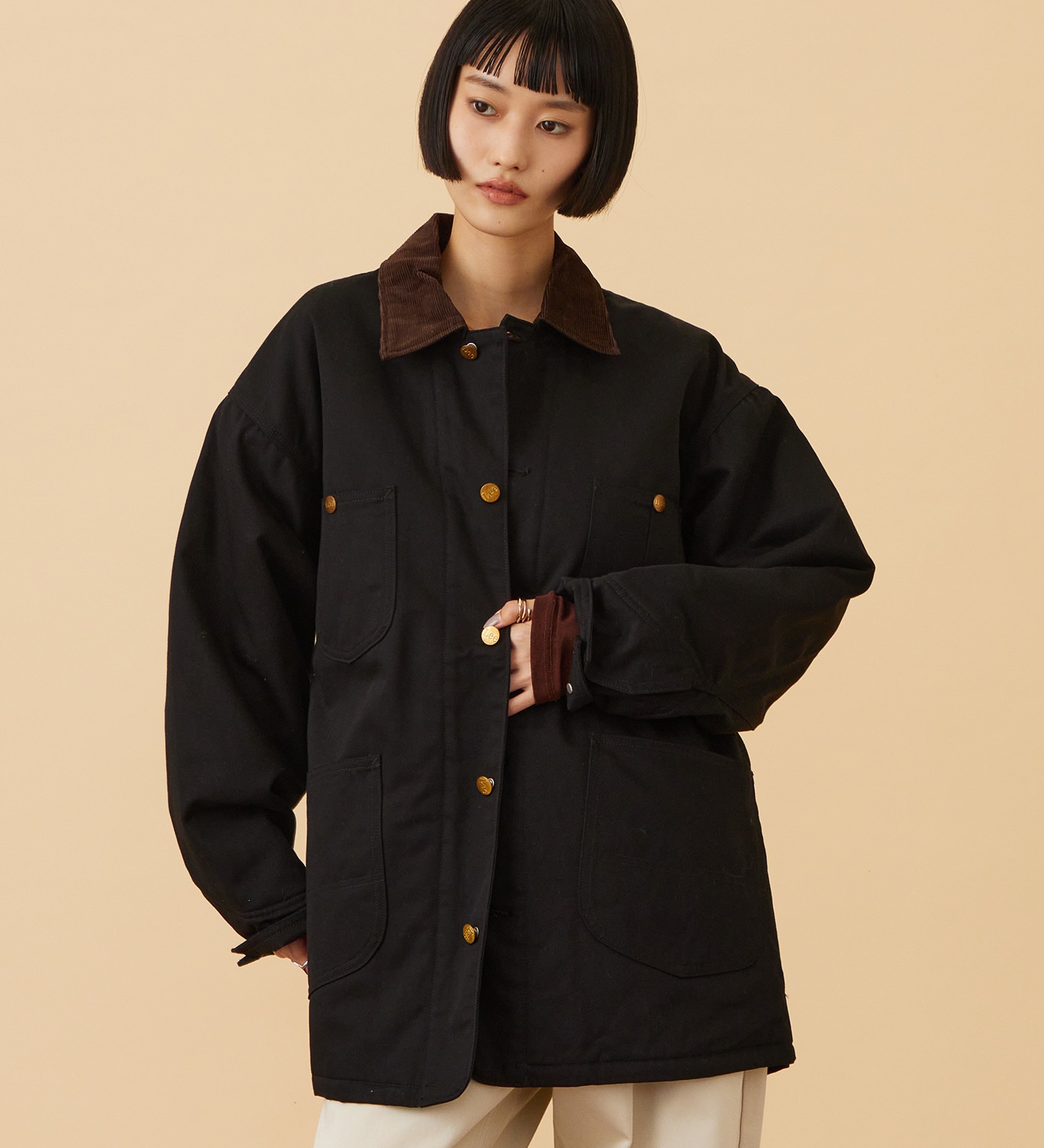 Lee(リー)の【試着対象】LOCO JACKET/ ロコジャケット|ジャケット/アウター/カバーオール/レディース|ブラック