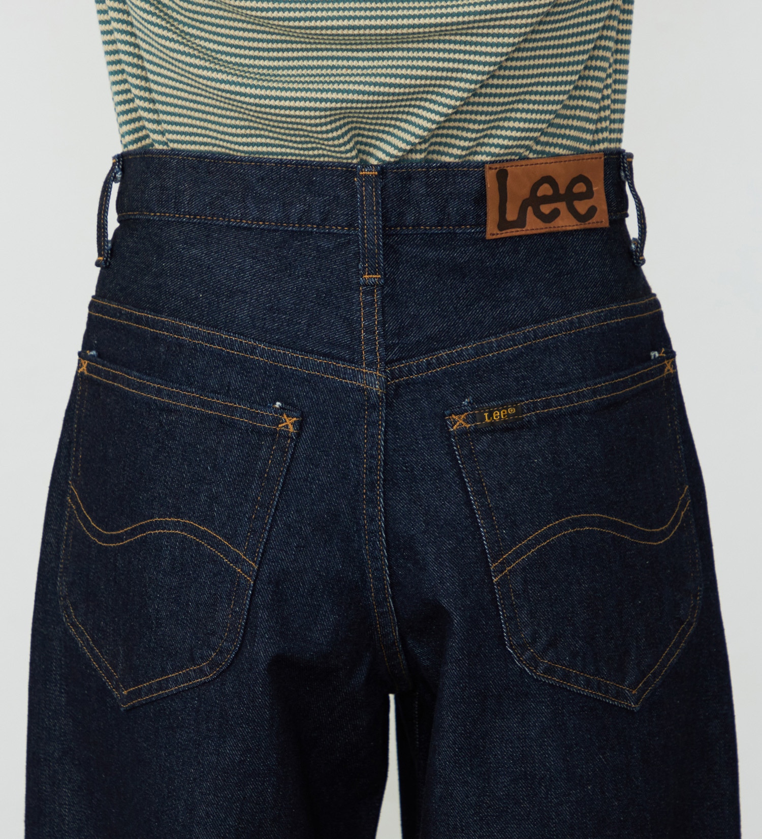 Lee(リー)のワイドデニムパンツ 上質コットン100%|パンツ/デニム/ジーンズパンツ/レディース|インディゴブルー
