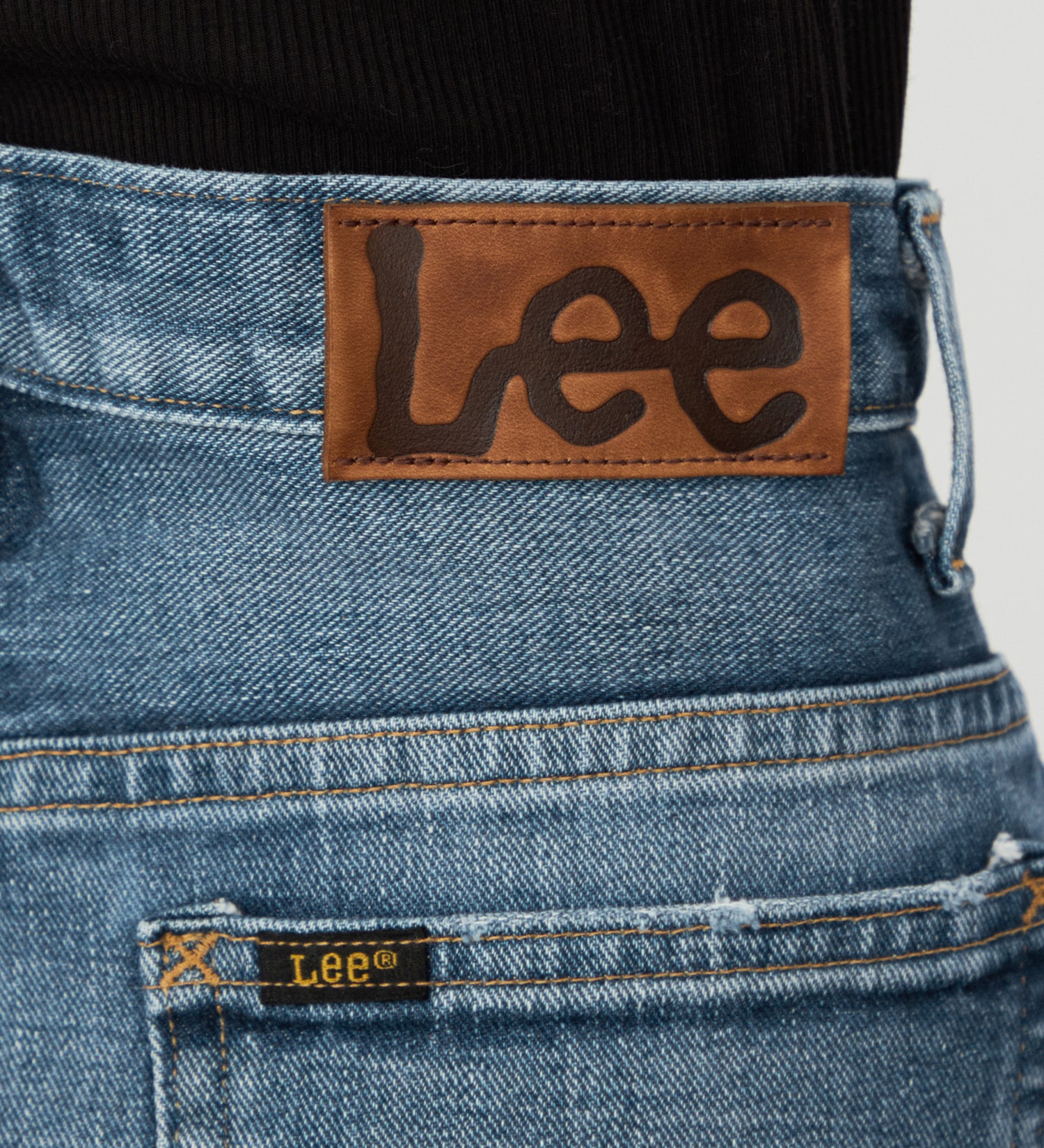 Lee(リー)のカーヴワイドデニムパンツ オリジナルコットン100％|パンツ/デニム/ジーンズパンツ/レディース|中色ブルー