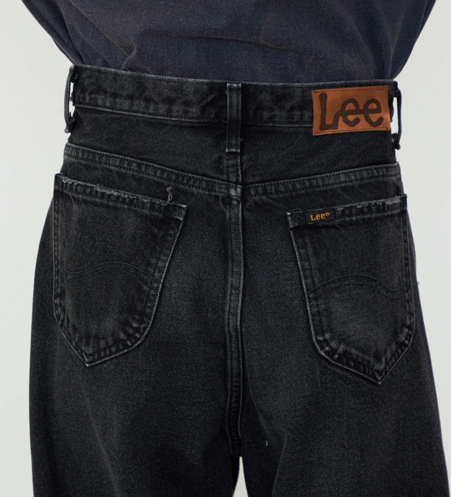 Lee(リー)のカーヴワイドデニムパンツ オリジナルコットン100％|パンツ/デニム/ジーンズパンツ/レディース|ブラックデニム