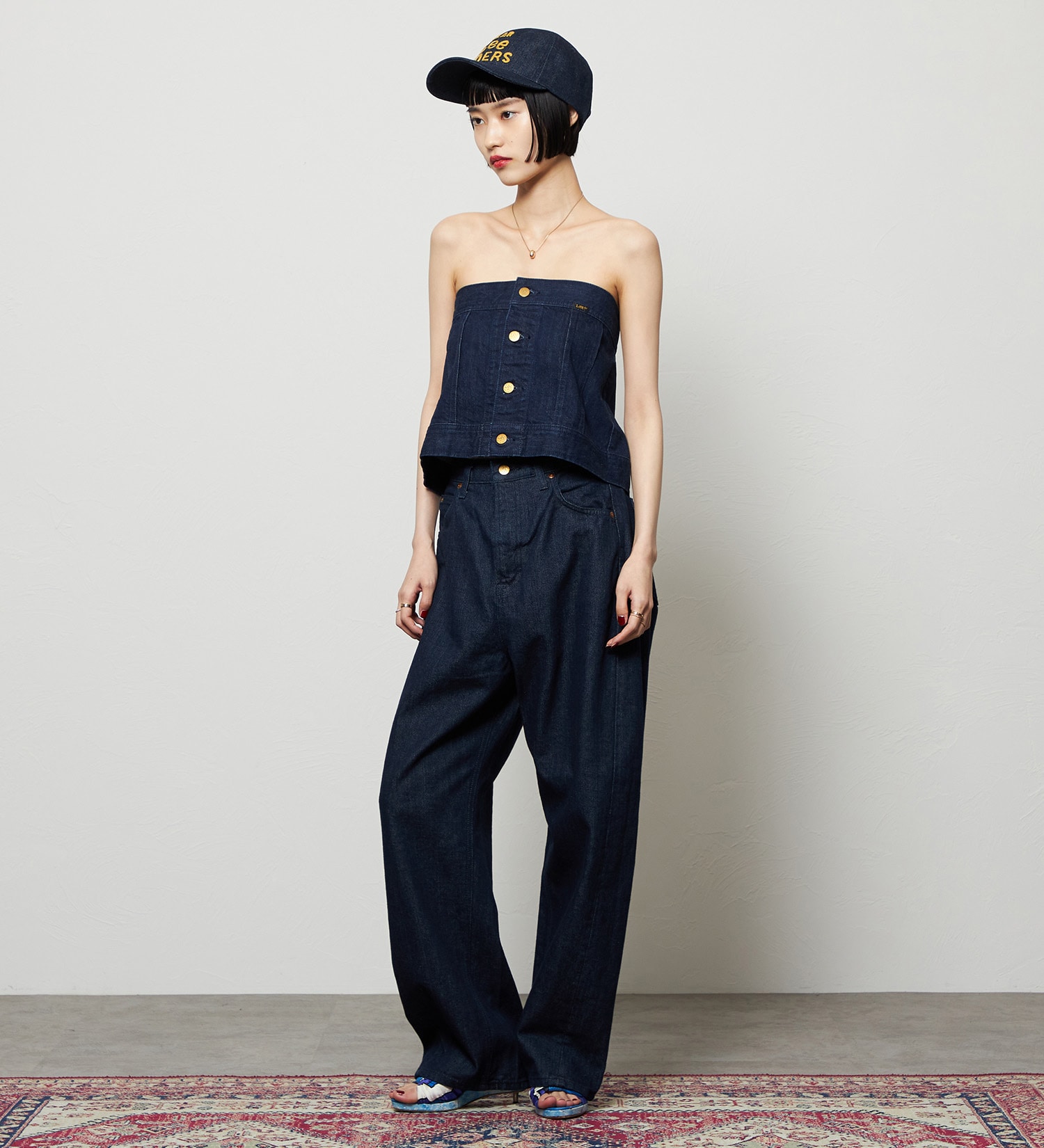 Lee(リー)のダディーパンツ/オリジナルコットン100％|パンツ/デニム/ジーンズパンツ/レディース|インディゴブルー