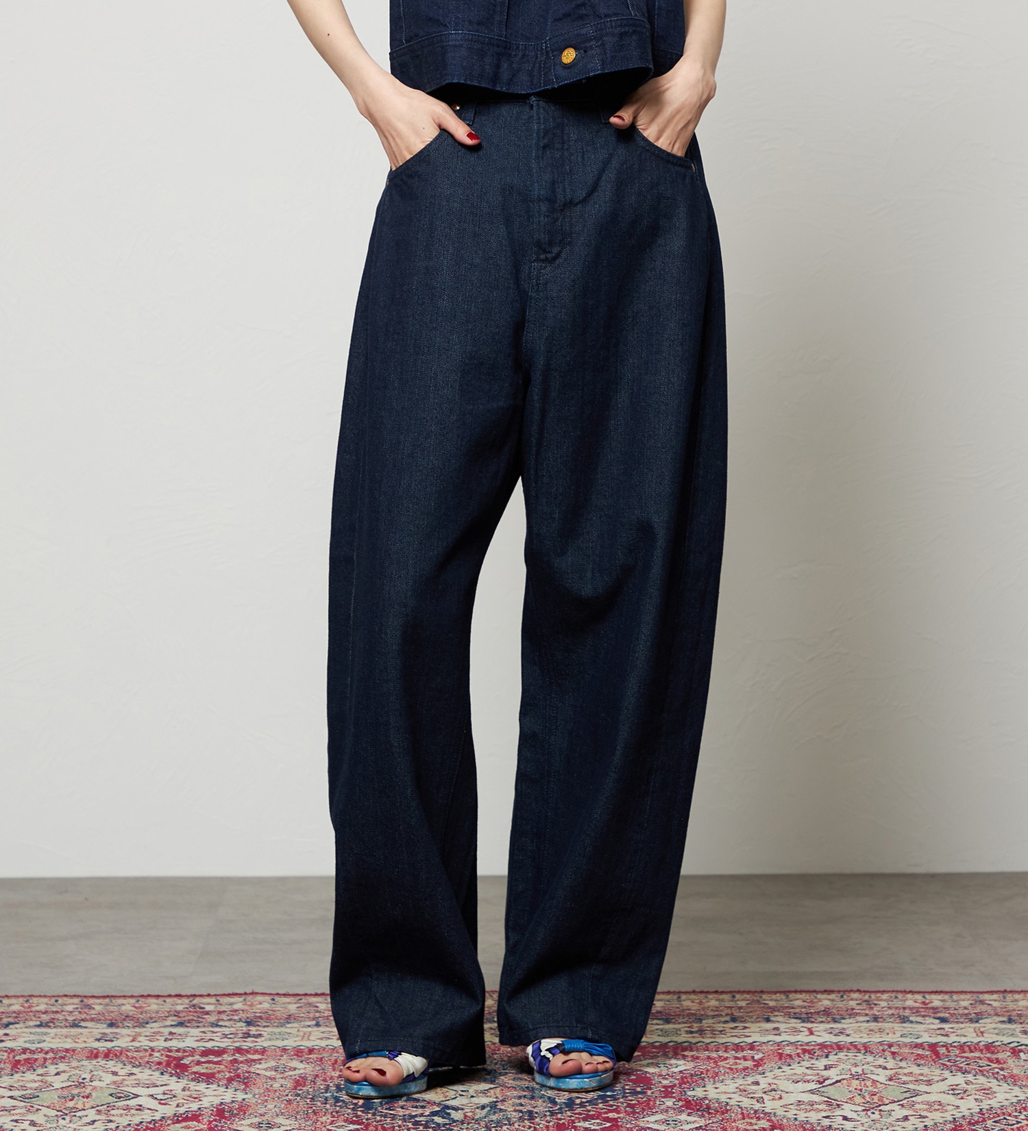 Lee(リー)のダディーパンツ/オリジナルコットン100％|パンツ/デニム/ジーンズパンツ/レディース|インディゴブルー