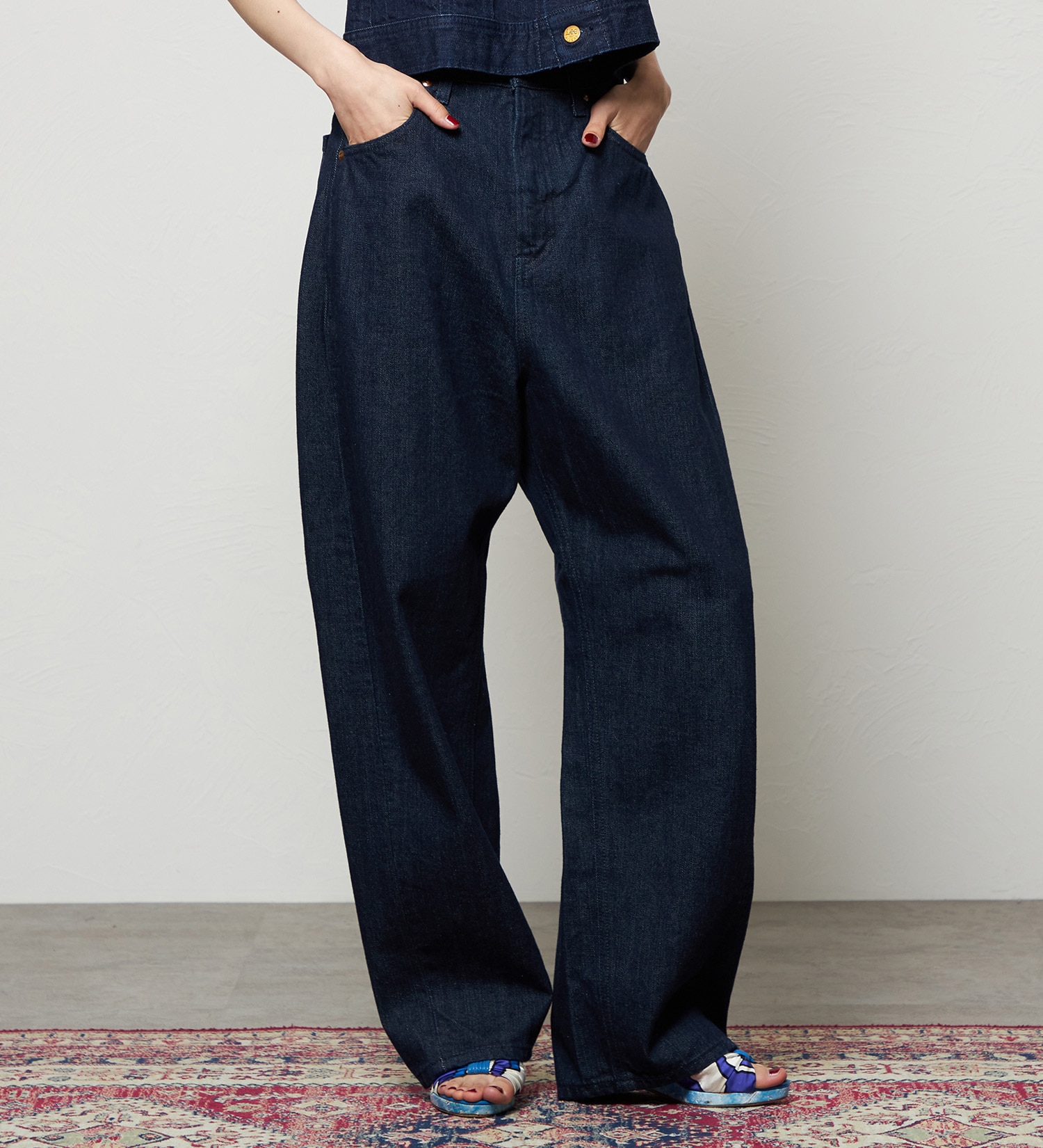 Lee(リー)のダディーパンツ/オリジナルコットン100％|パンツ/デニム/ジーンズパンツ/レディース|インディゴブルー