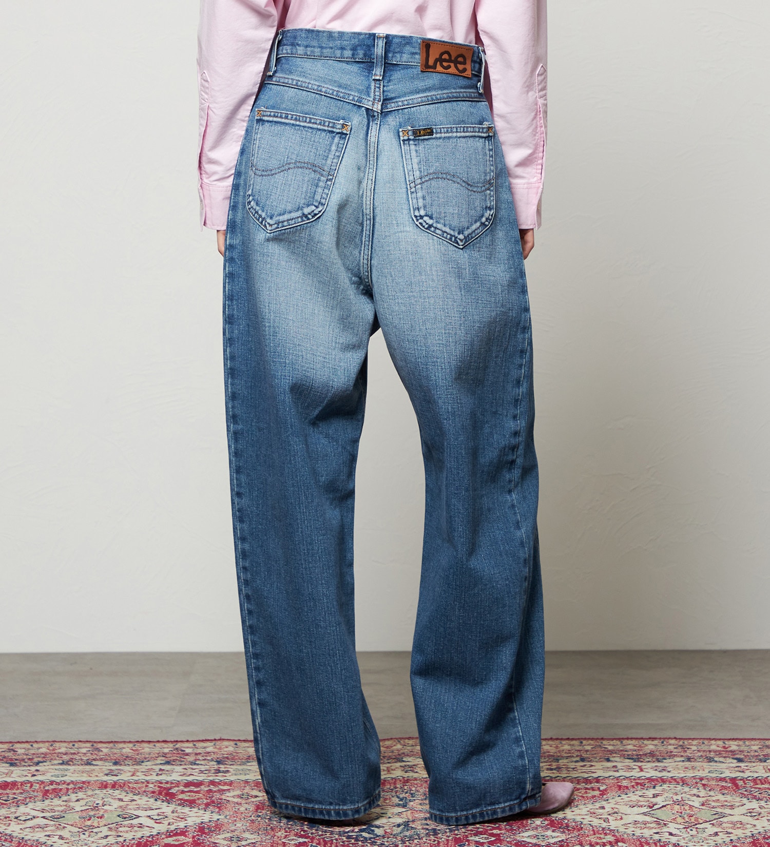 Lee(リー)のダディーパンツ/オリジナルコットン100％|パンツ/デニム/ジーンズパンツ/レディース|濃色ブルー