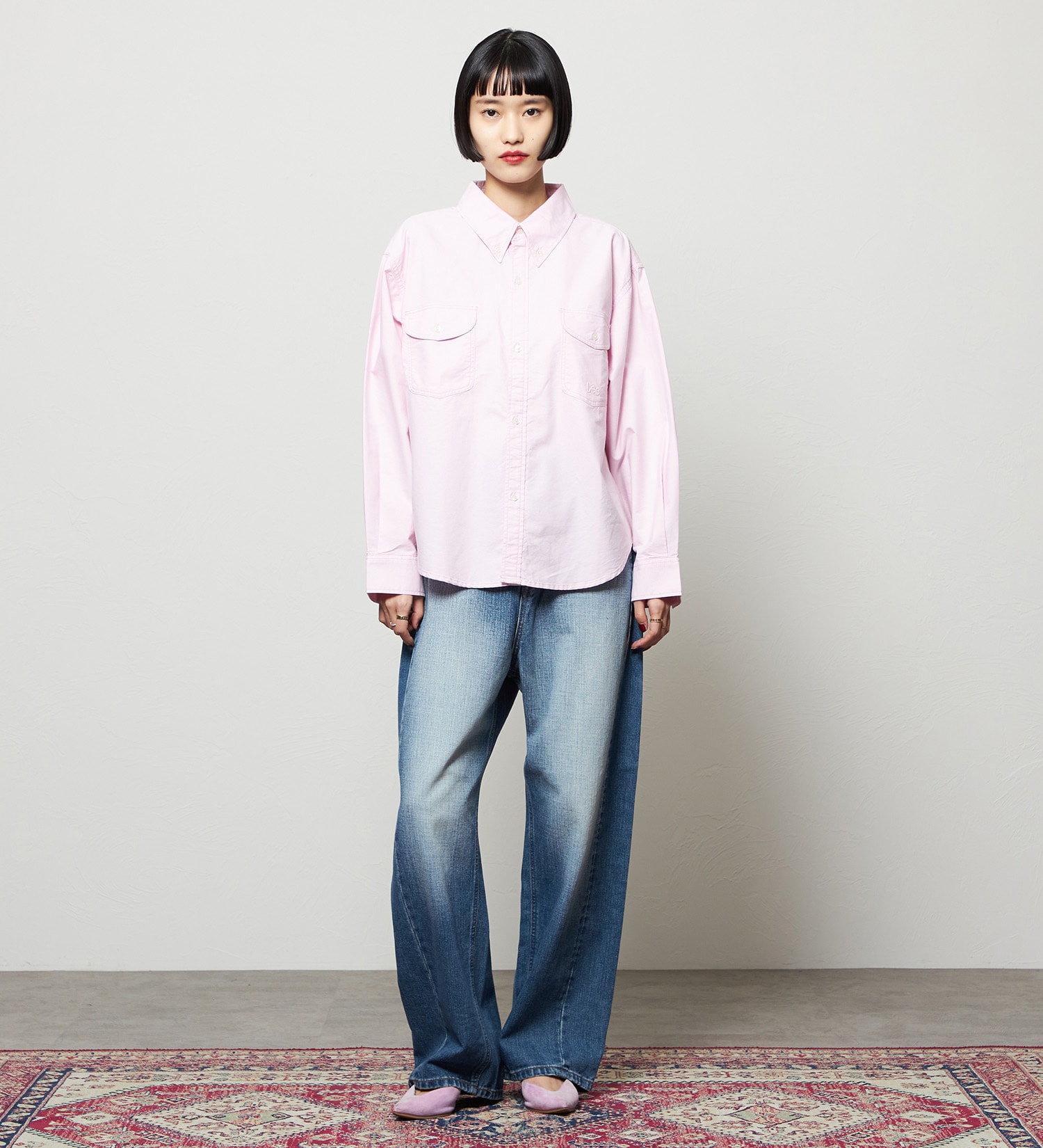 Lee(リー)のダディーパンツ/オリジナルコットン100％|パンツ/デニム/ジーンズパンツ/レディース|濃色ブルー