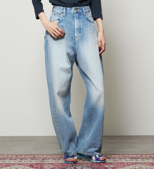 Lee(リー)のダディーパンツ/オリジナルコットン100％|パンツ/デニム/ジーンズパンツ/レディース|淡色ブルー