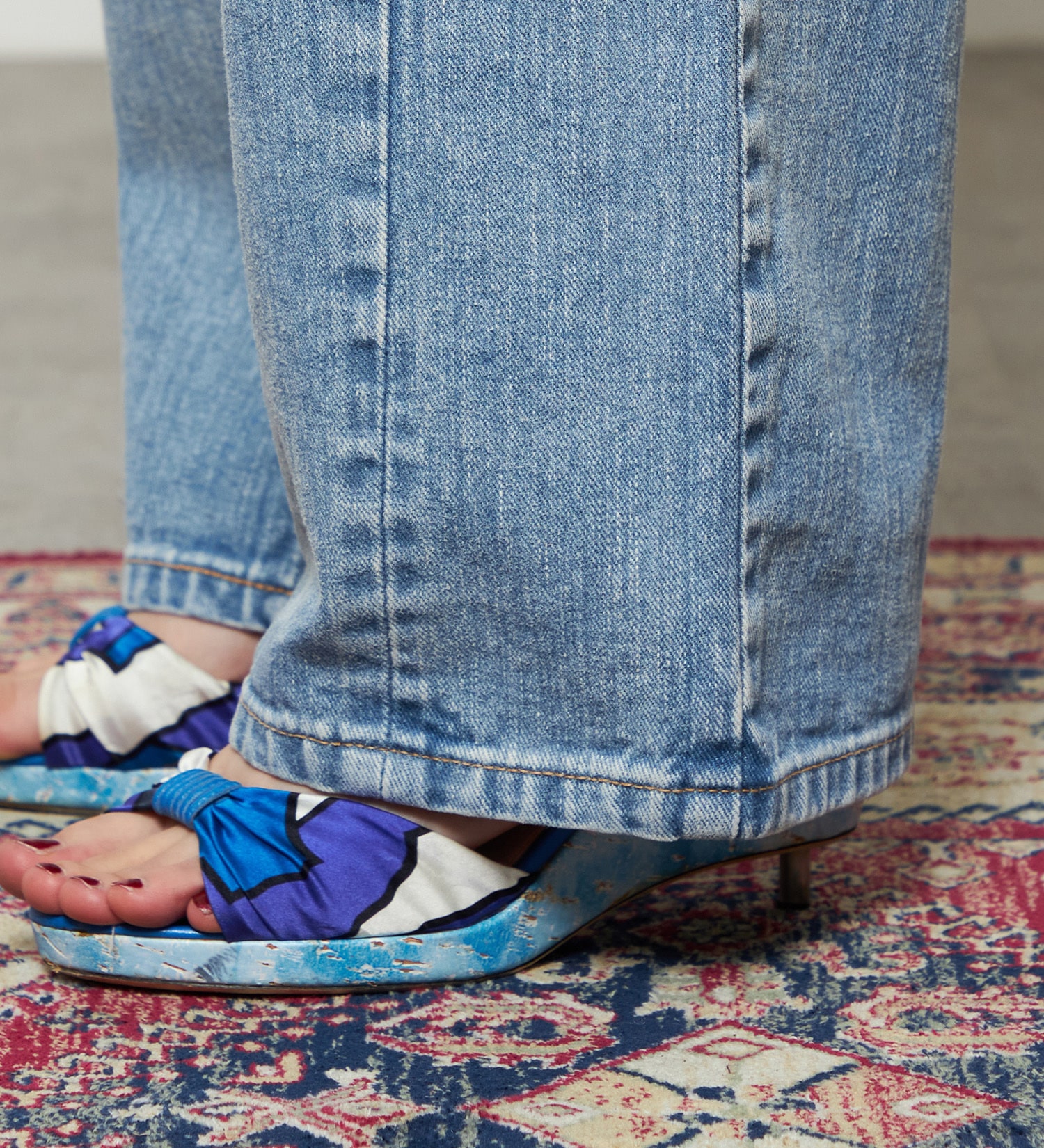 Lee(リー)のダディーパンツ/オリジナルコットン100％|パンツ/デニム/ジーンズパンツ/レディース|淡色ブルー