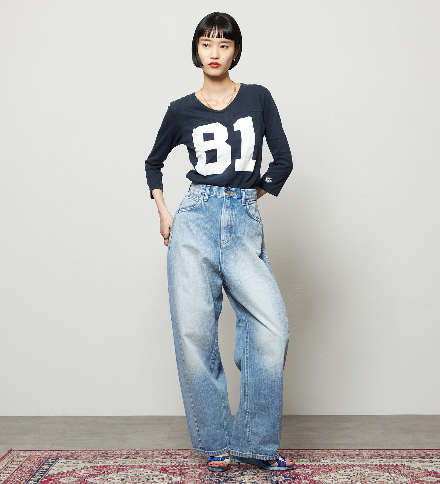 Lee(リー)のダディーパンツ/オリジナルコットン100％|パンツ/デニム/ジーンズパンツ/レディース|淡色ブルー