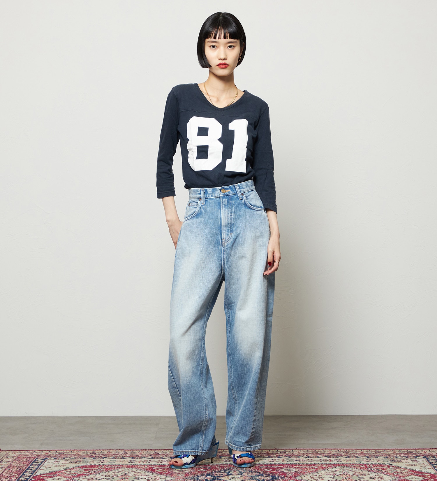 Lee(リー)のダディーパンツ/オリジナルコットン100％|パンツ/デニム/ジーンズパンツ/レディース|淡色ブルー