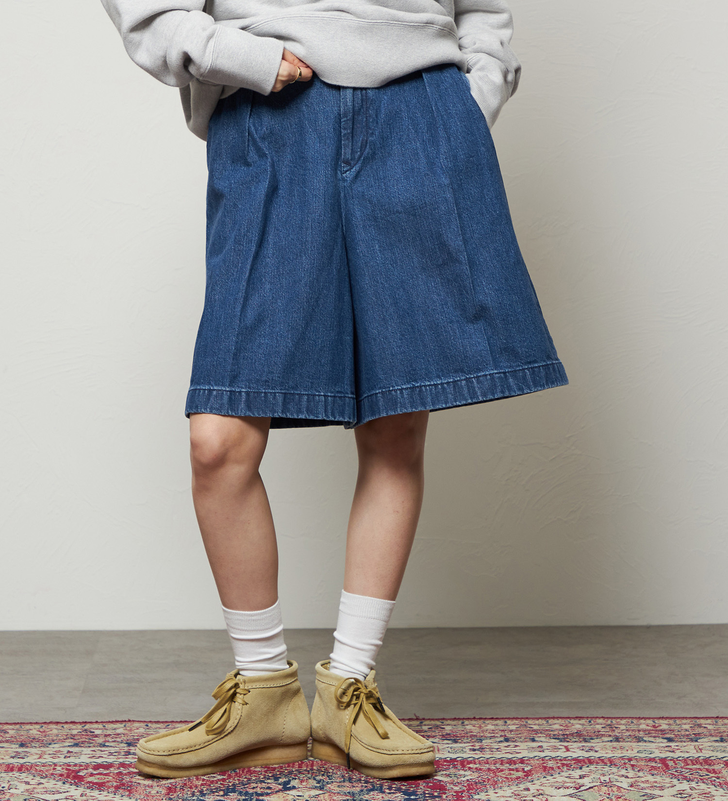 Lee(リー)のコンフォート チェトパ ショートパンツ|パンツ/デニム/ジーンズパンツ/レディース|中色ブルー