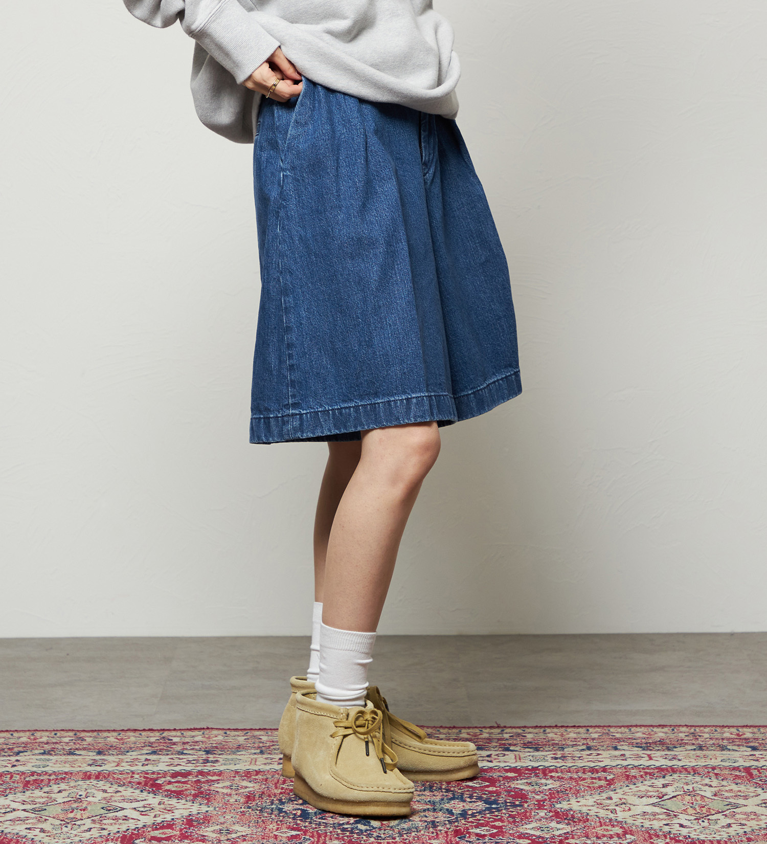 Lee(リー)のコンフォート チェトパ ショートパンツ|パンツ/デニム/ジーンズパンツ/レディース|中色ブルー