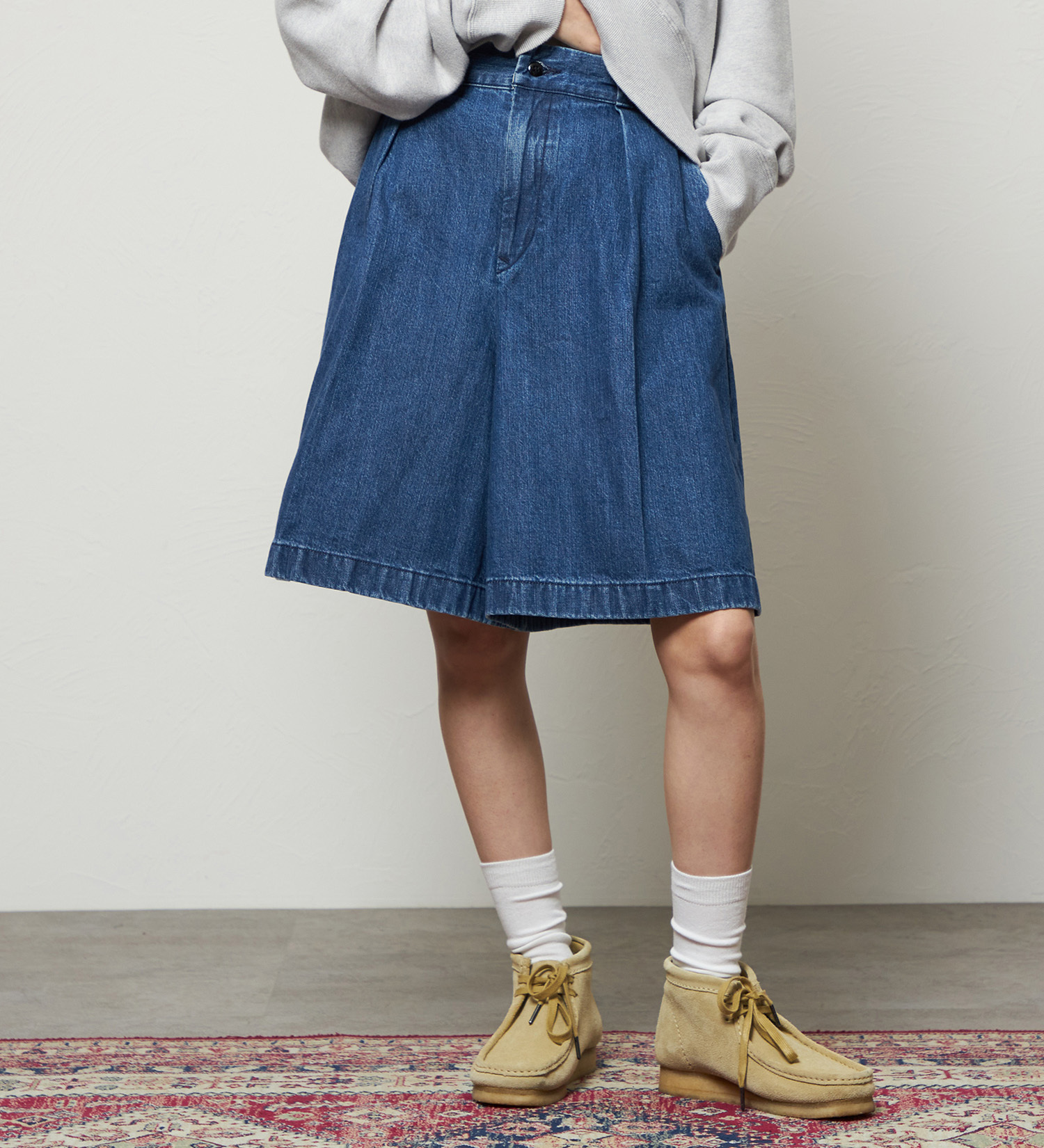 Lee(リー)のコンフォート チェトパ ショートパンツ|パンツ/デニム/ジーンズパンツ/レディース|中色ブルー