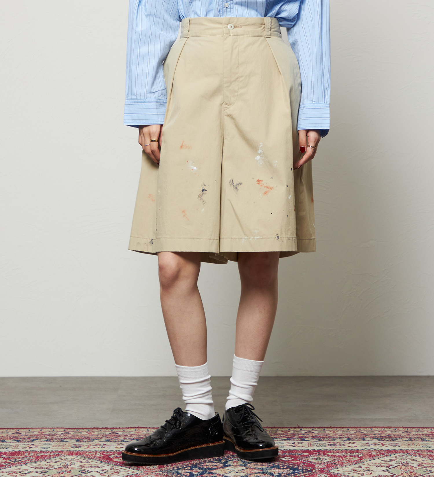 Lee(リー)のコンフォート チェトパ ショートパンツ|パンツ/パンツ/レディース|ベージュ