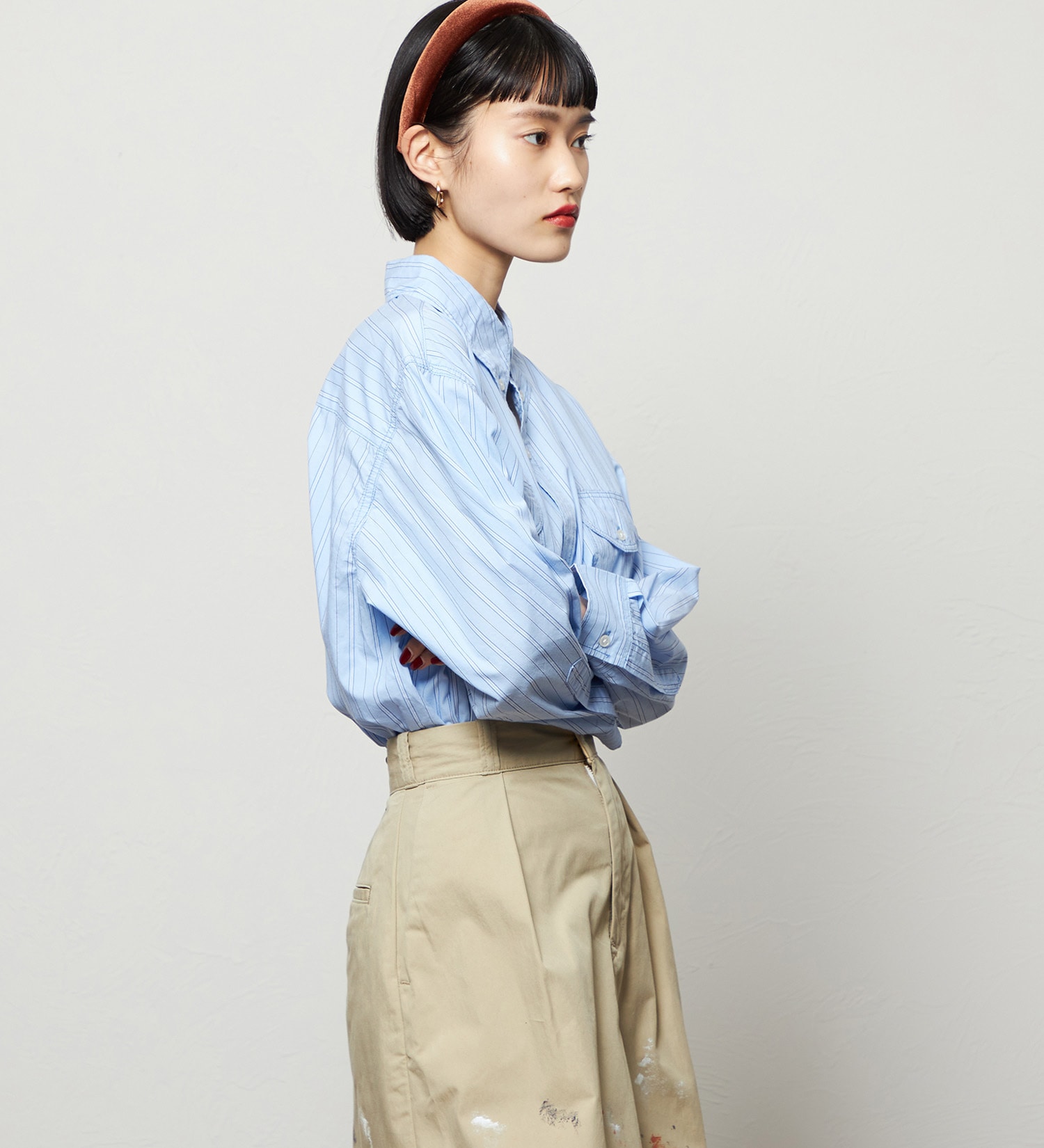 Lee(リー)のボタンダウンシャツ/ライトオンス|トップス/シャツ/ブラウス/レディース|ブルー