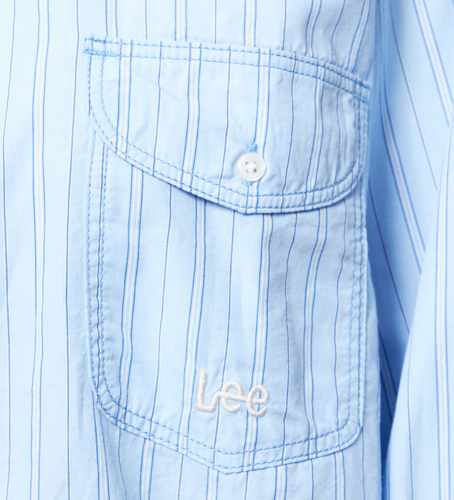 Lee(リー)のボタンダウンシャツ/ライトオンス|トップス/シャツ/ブラウス/レディース|ブルー