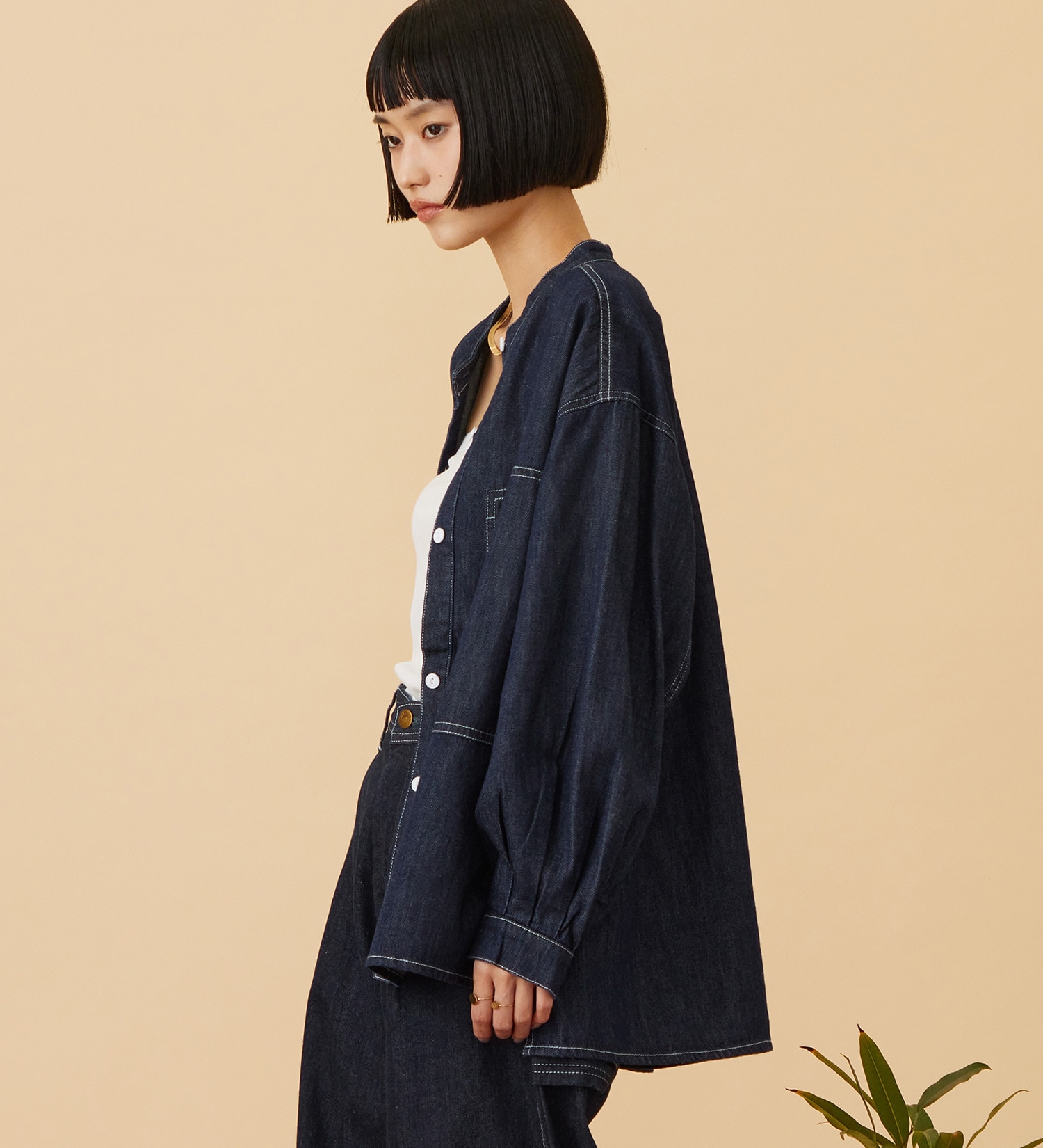 Lee(リー)のSKIPPER DENIM SHIRTS / スキッパーデニムシャツ|トップス/シャツ/ブラウス/レディース|インディゴブルー