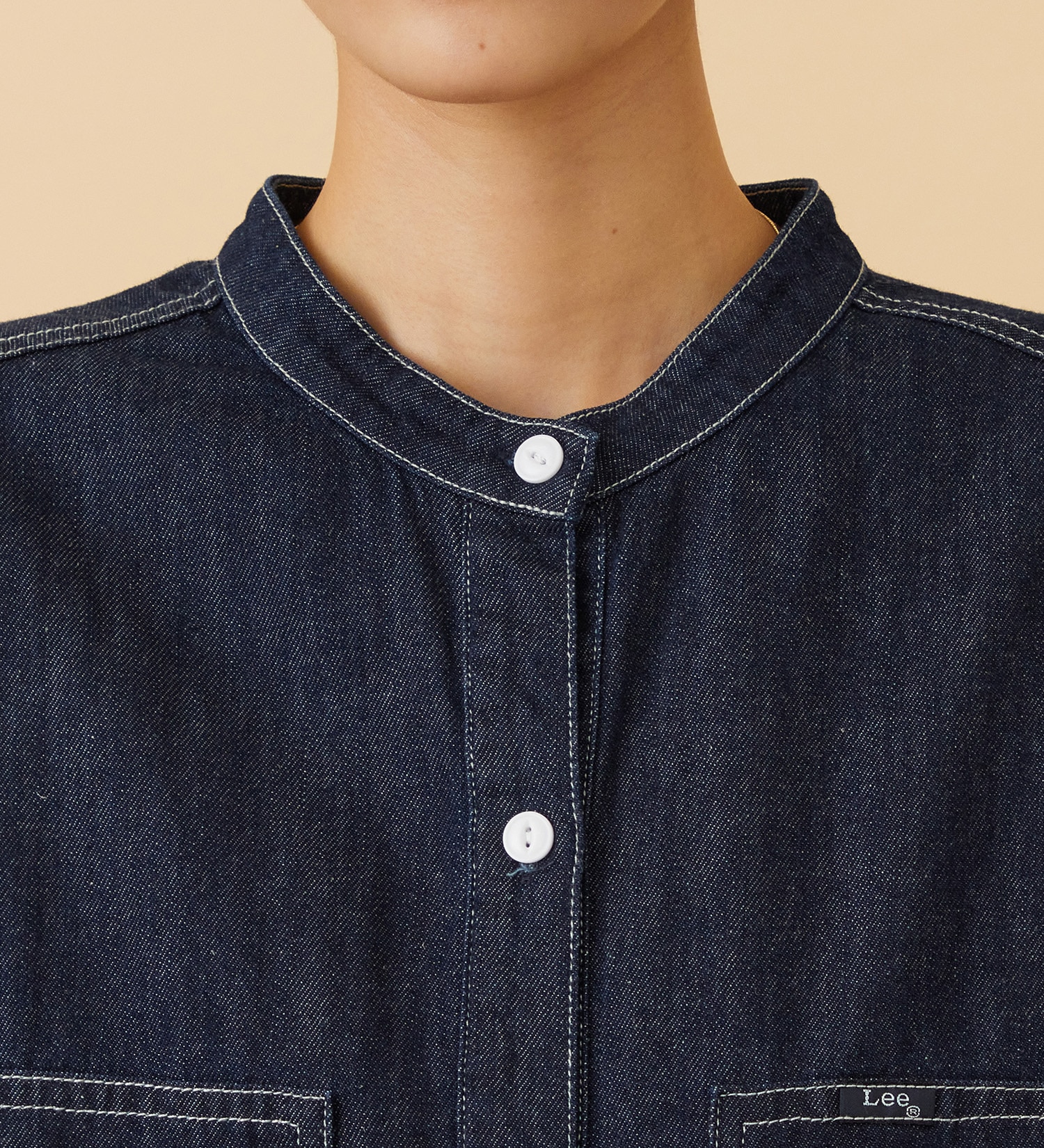 Lee(リー)のSKIPPER DENIM SHIRTS / スキッパーデニムシャツ|トップス/シャツ/ブラウス/レディース|インディゴブルー