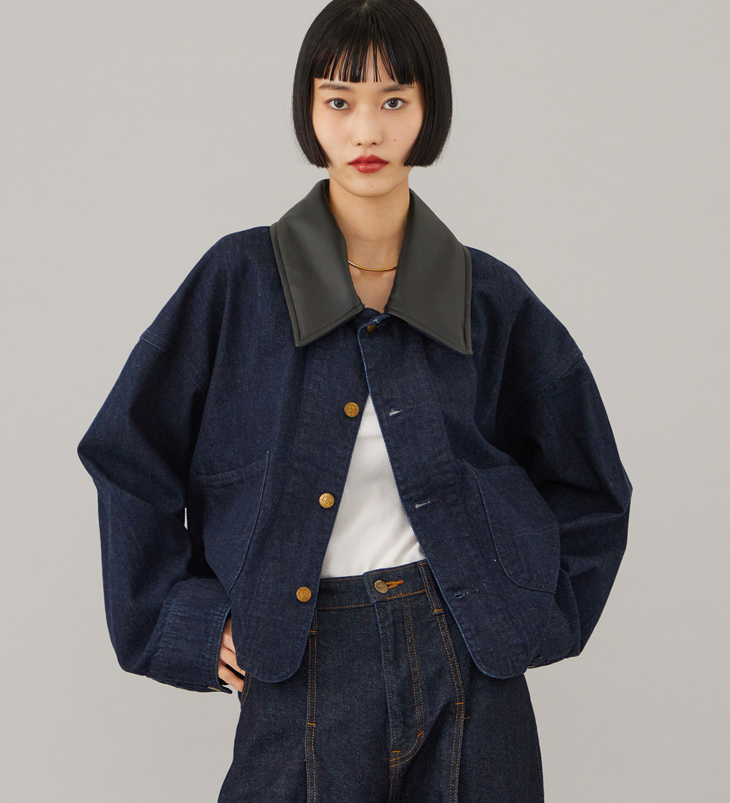 Lee(リー)のSHORT LOCO JACKET / ショートロコジャケット|ジャケット/アウター/カバーオール/レディース|インディゴブルー