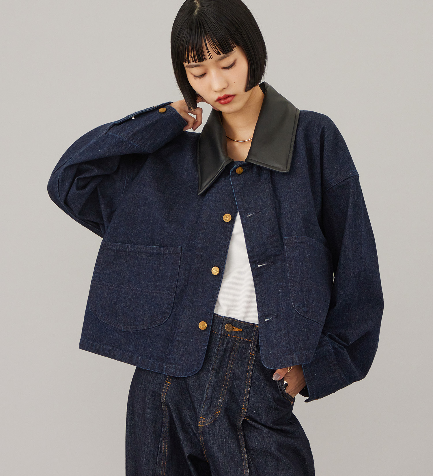 Lee(リー)のSHORT LOCO JACKET / ショートロコジャケット|ジャケット/アウター/カバーオール/レディース|インディゴブルー