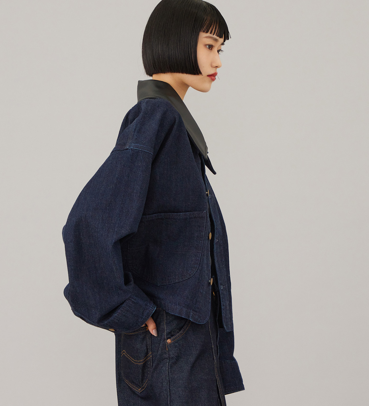 Lee(リー)のSHORT LOCO JACKET / ショートロコジャケット|ジャケット/アウター/カバーオール/レディース|インディゴブルー