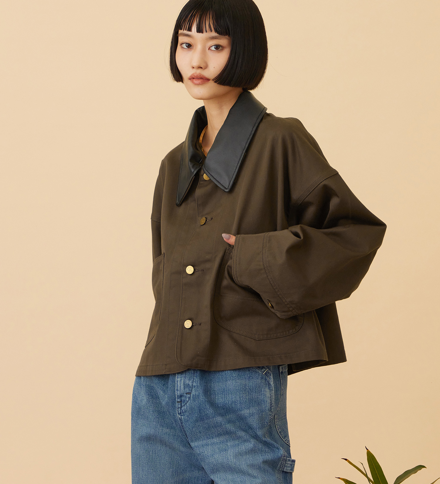 Lee(リー)のSHORT LOCO JACKET / ショートロコジャケット|ジャケット/アウター/カバーオール/レディース|ブラウン