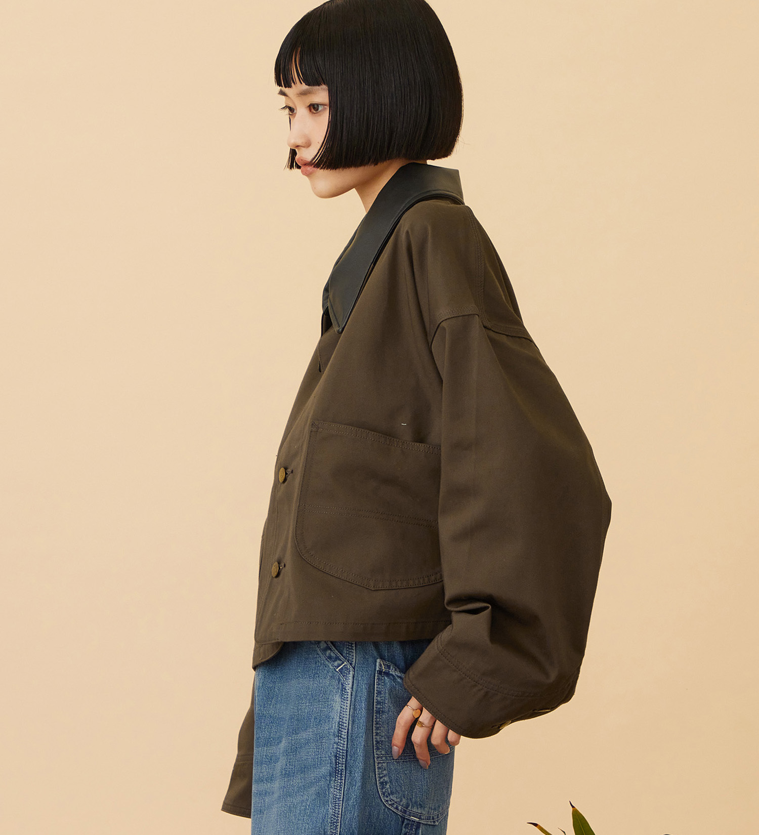 Lee(リー)のSHORT LOCO JACKET / ショートロコジャケット|ジャケット/アウター/カバーオール/レディース|ブラウン