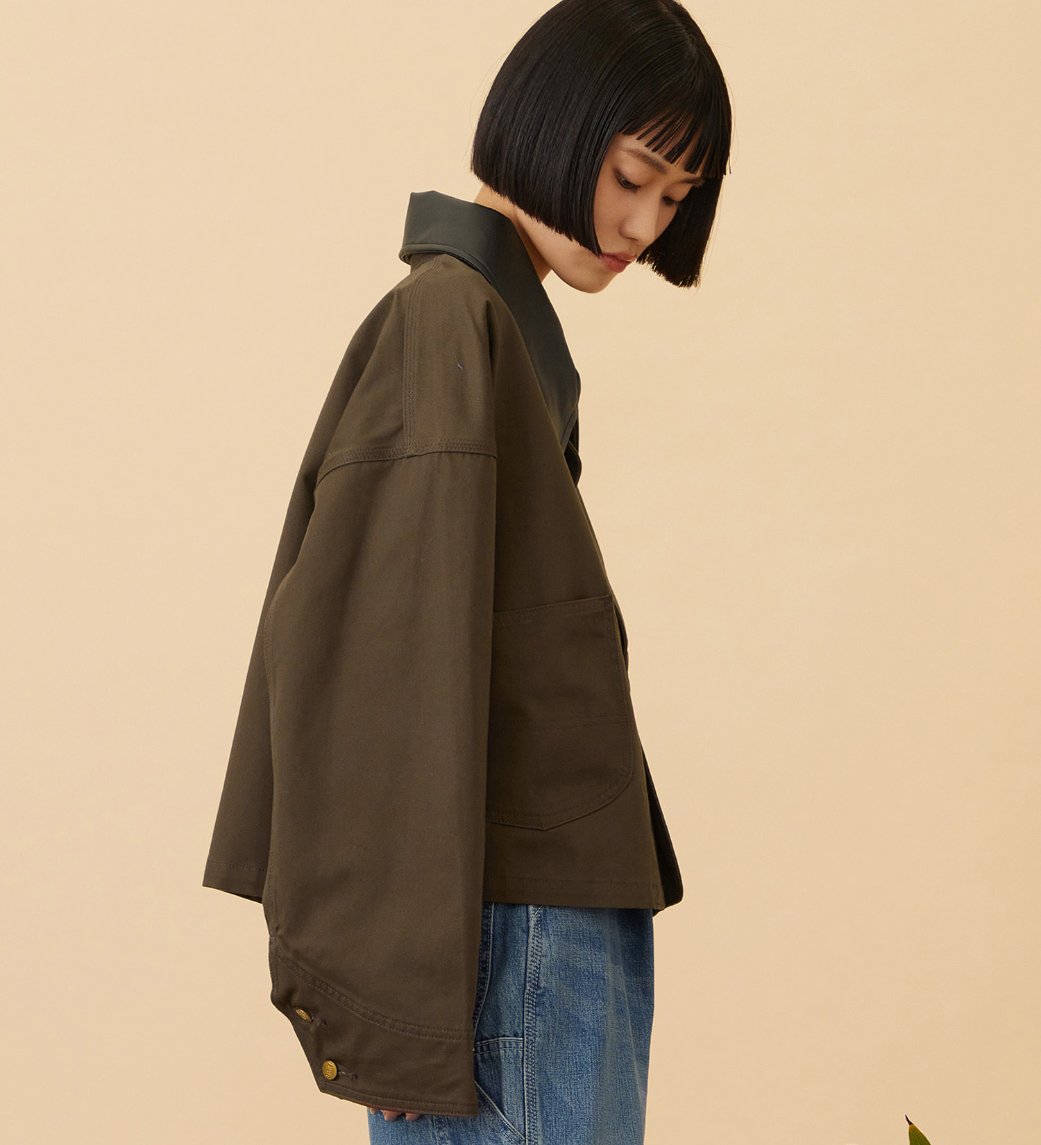 Lee(リー)のSHORT LOCO JACKET / ショートロコジャケット|ジャケット/アウター/カバーオール/レディース|ブラウン