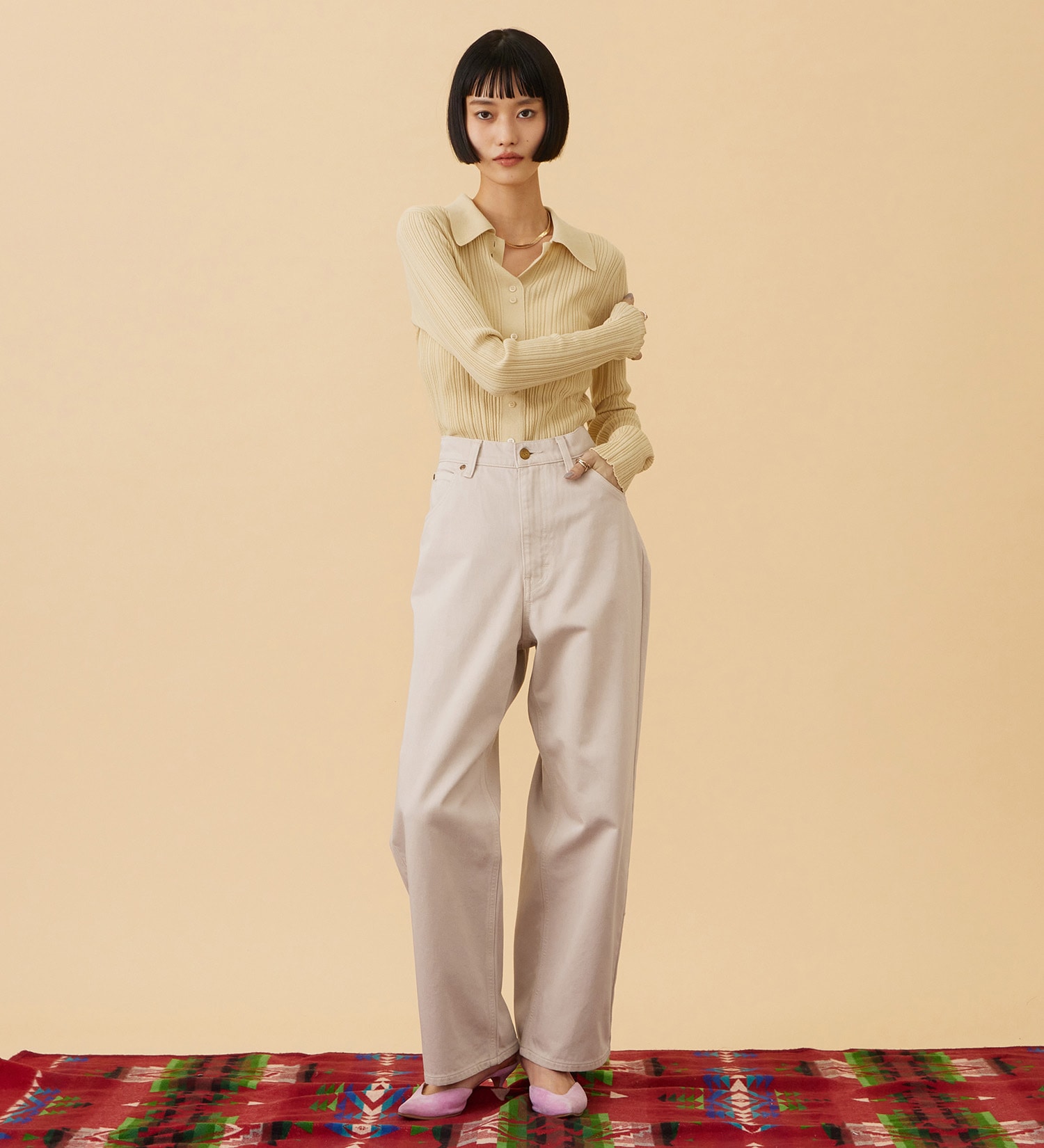 Lee(リー)の【LOOKBOOK掲載】WESRETNER PANTS/ウエスタナーパンツ【セットアップ可】|パンツ/パンツ/レディース|ピンク