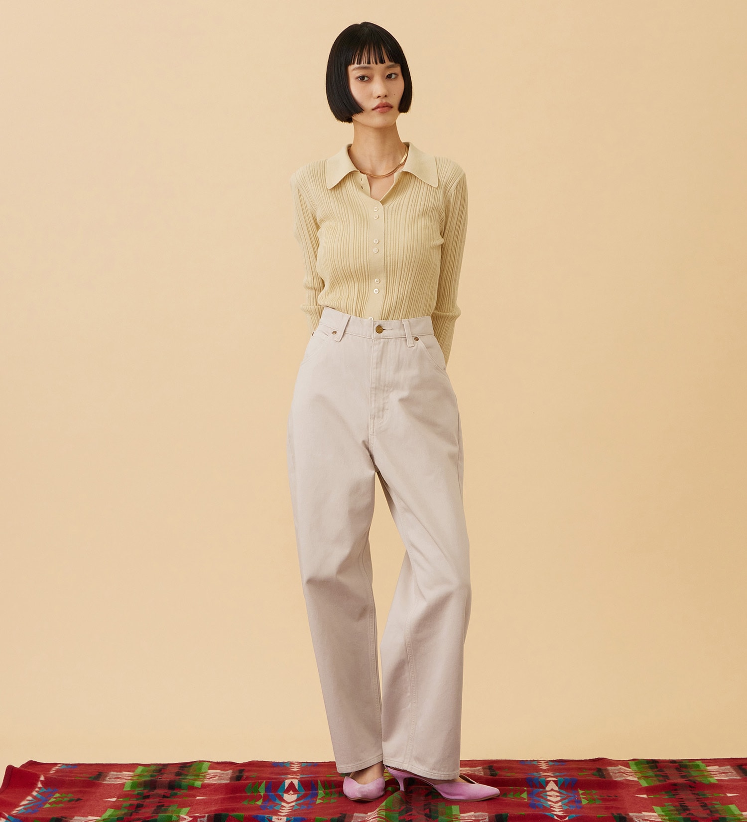 Lee(リー)の【LOOKBOOK掲載】WESRETNER PANTS/ウエスタナーパンツ【セットアップ可】|パンツ/パンツ/レディース|ピンク