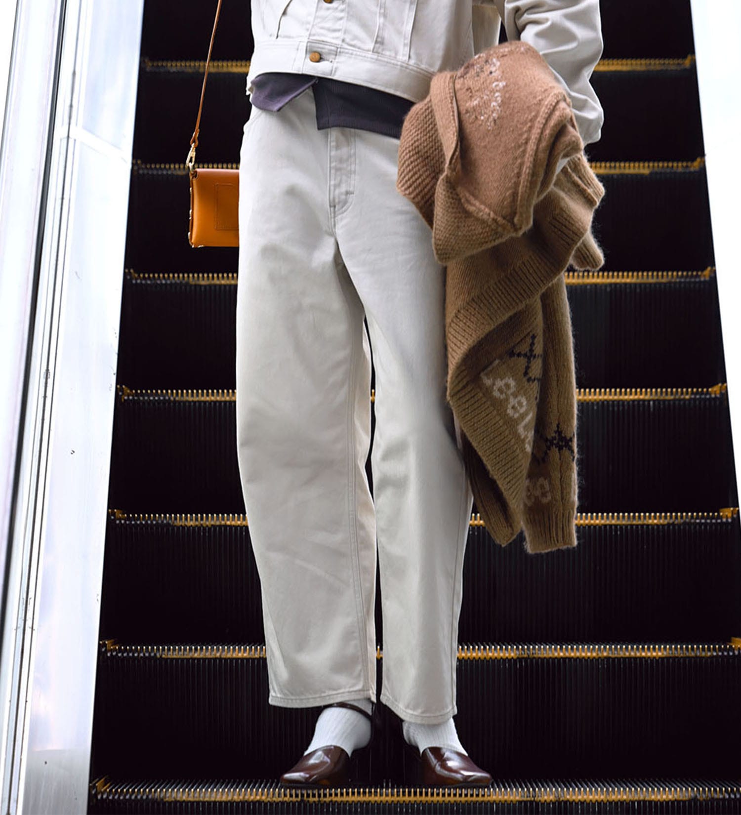 Lee(リー)の【試着対象】【LOOKBOOK掲載】WESRETNER PANTS/ウエスタナーパンツ【セットアップ可】|パンツ/パンツ/レディース|ベージュ