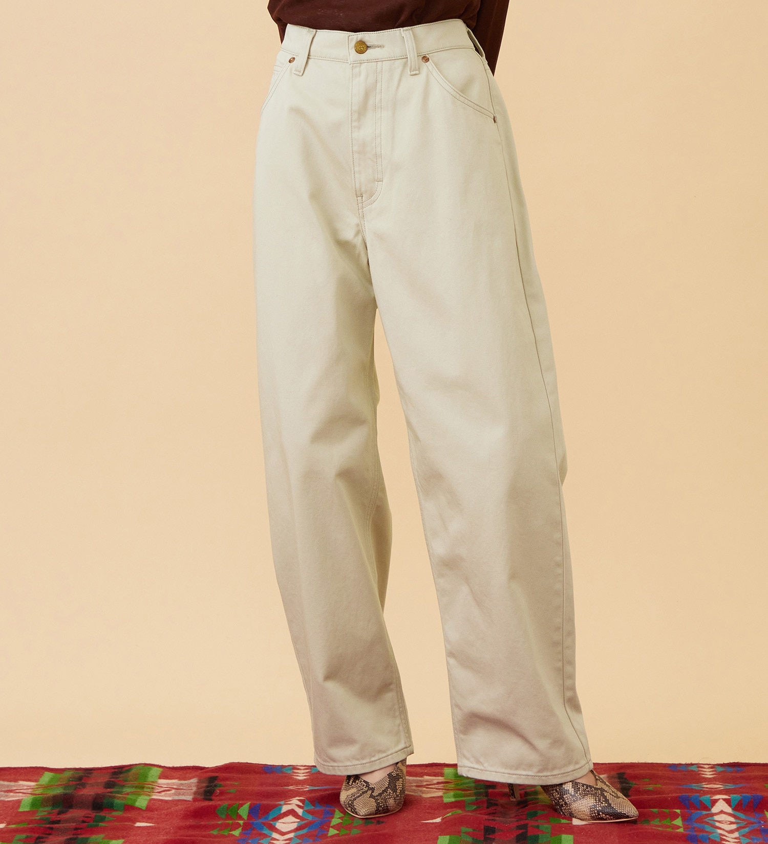 Lee(リー)の【試着対象】【LOOKBOOK掲載】WESRETNER PANTS/ウエスタナーパンツ【セットアップ可】|パンツ/パンツ/レディース|ベージュ