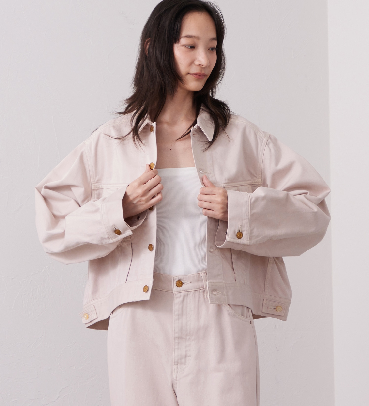 Lee(リー)の【LOOKBOOK掲載】WESRETNER JACKET/ ウエスタナージャケット【セットアップ可】|ジャケット/アウター/その他アウター/レディース|ピンク
