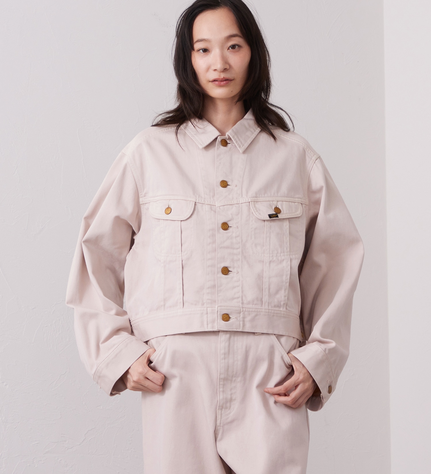 Lee(リー)の【LOOKBOOK掲載】WESRETNER JACKET/ ウエスタナージャケット【セットアップ可】|ジャケット/アウター/その他アウター/レディース|ピンク