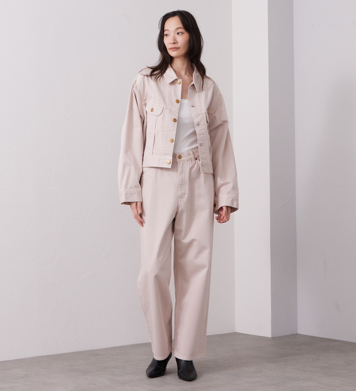 Lee(リー)の【LOOKBOOK掲載】WESRETNER JACKET/ ウエスタナージャケット【セットアップ可】|ジャケット/アウター/その他アウター/レディース|ピンク