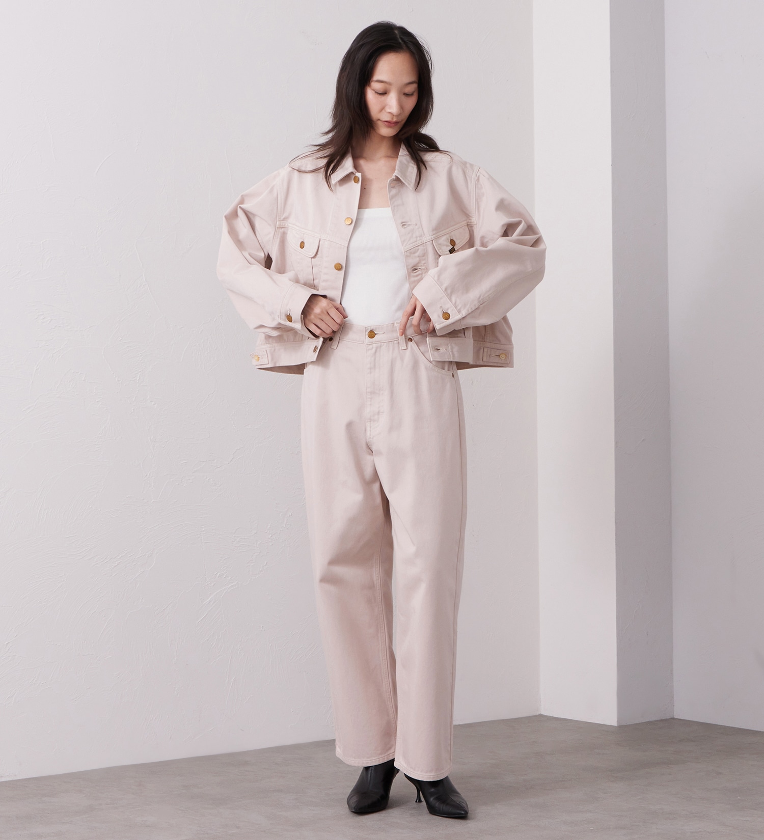 Lee(リー)の【LOOKBOOK掲載】WESRETNER JACKET/ ウエスタナージャケット【セットアップ可】|ジャケット/アウター/その他アウター/レディース|ピンク