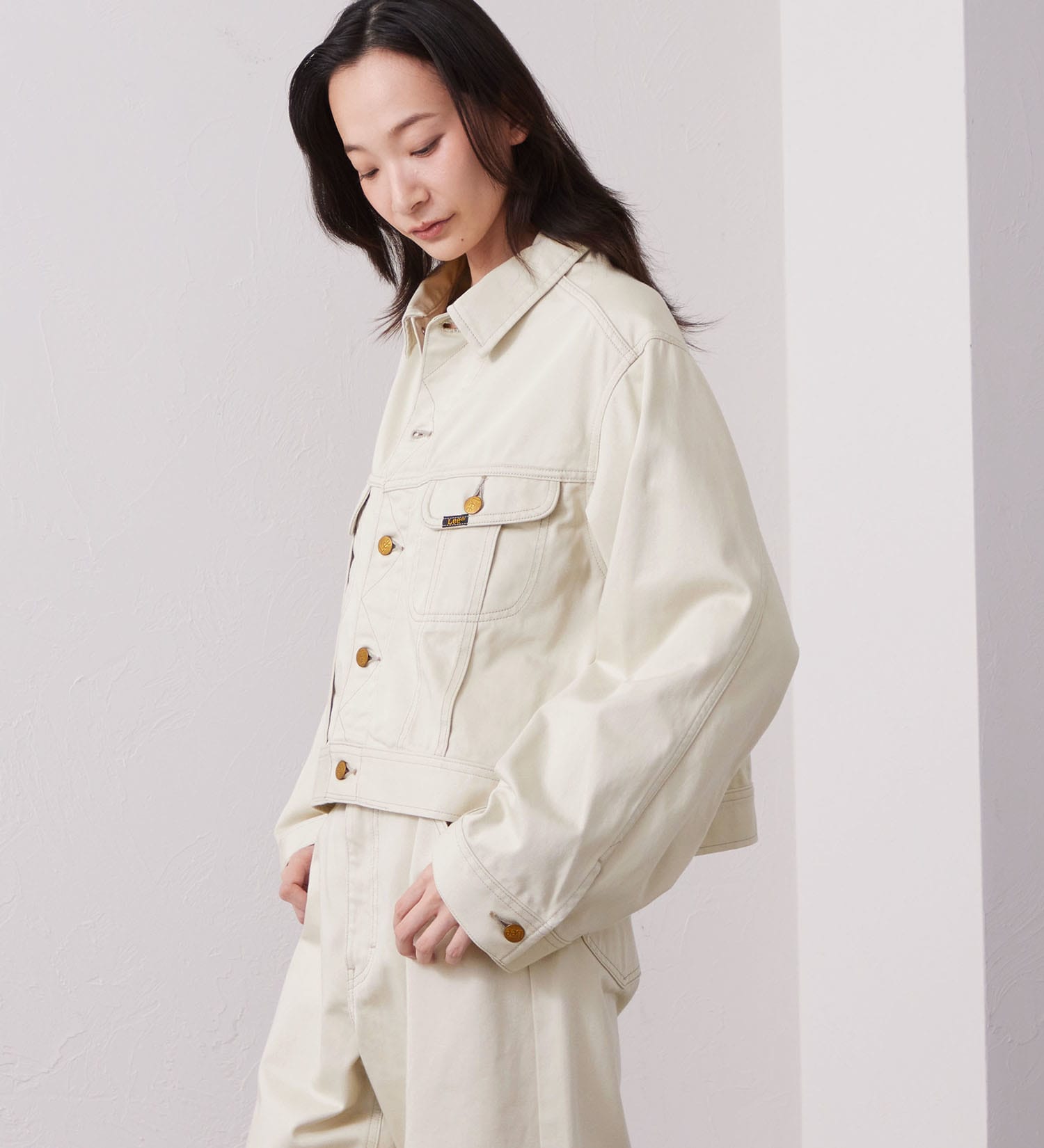 Lee(リー)の【試着対象】【LOOKBOOK掲載】WESRETNER JACKET/　ウエスタナージャケット【セットアップ可】|ジャケット/アウター/その他アウター/レディース|ベージュ