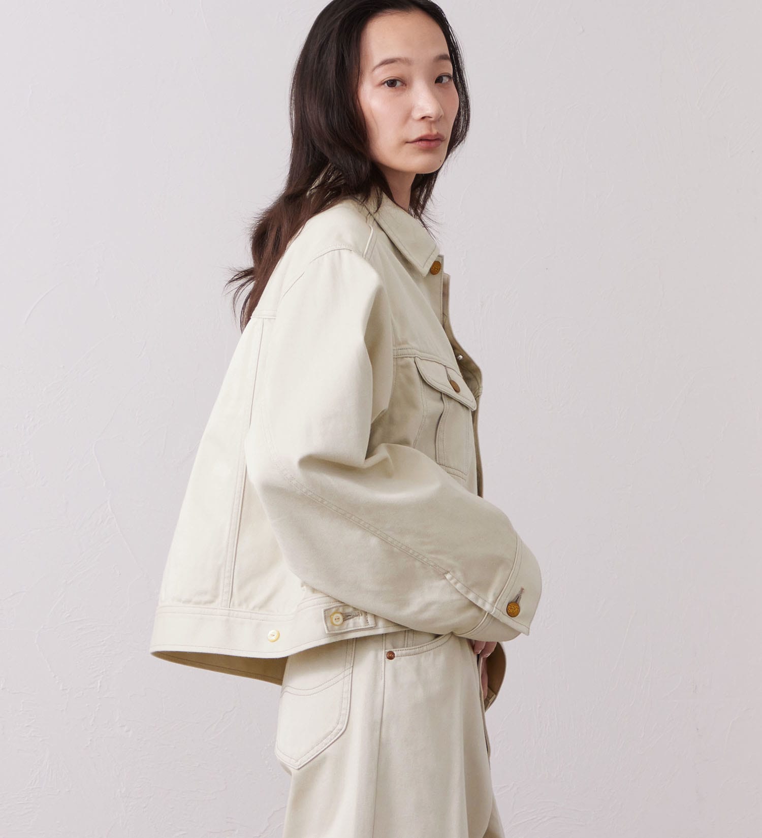 Lee(リー)の【試着対象】【LOOKBOOK掲載】WESRETNER JACKET/　ウエスタナージャケット【セットアップ可】|ジャケット/アウター/その他アウター/レディース|ベージュ
